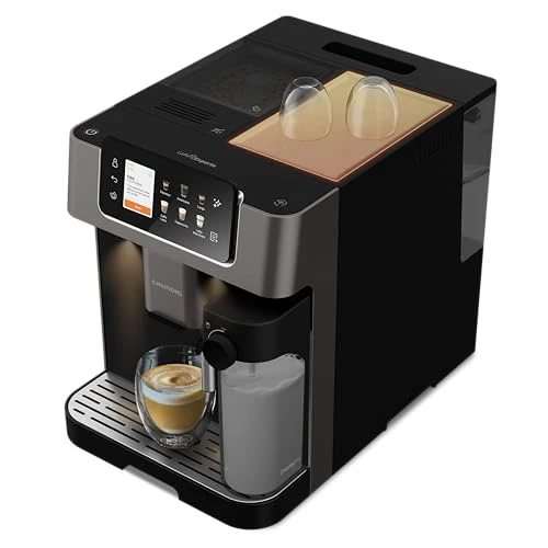 Grundig KVA 8230 Kaffeevollautomat, Kaffeemaschine, 18 Kaffeespezialitäten, 13 Mahlgrade, Milchbehälter, leistungsstark 1350 W, 19 Bar Pumpendruck, Zweifachdüse, Beleuchtung, Schwarz/Dunkelsilber - Image 8