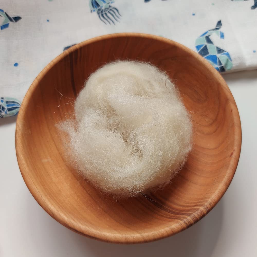 GRÜNSPECHT Bio-Fettwolle, Pflege empfindlicher Babypopos und beanspruchter Brustwarzen, Schafwolle hoher Lanolingehalt, Lanolin Wollfett, schafwolle unbehandelt, lanolin bio, fettwolle baby (638-00) - Image 4