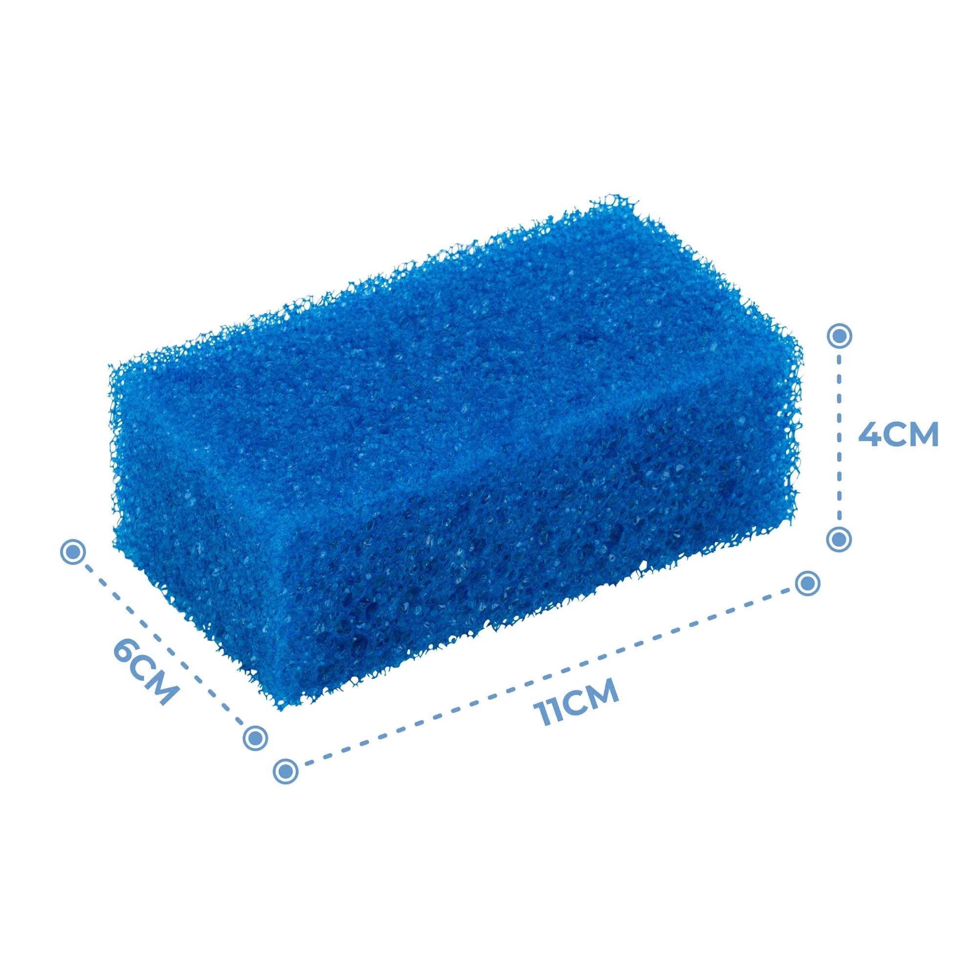 Gundel-Putz Putzschwamm Set 10 Pack, Blau - Reinigungsschwämme - Schmierfrei, Kratzfrei & Schonend für alle Oberflächen | Spülschwamm und Topfreiniger - Schwamm für Putzsteine (11x6x4cm) - Image 3