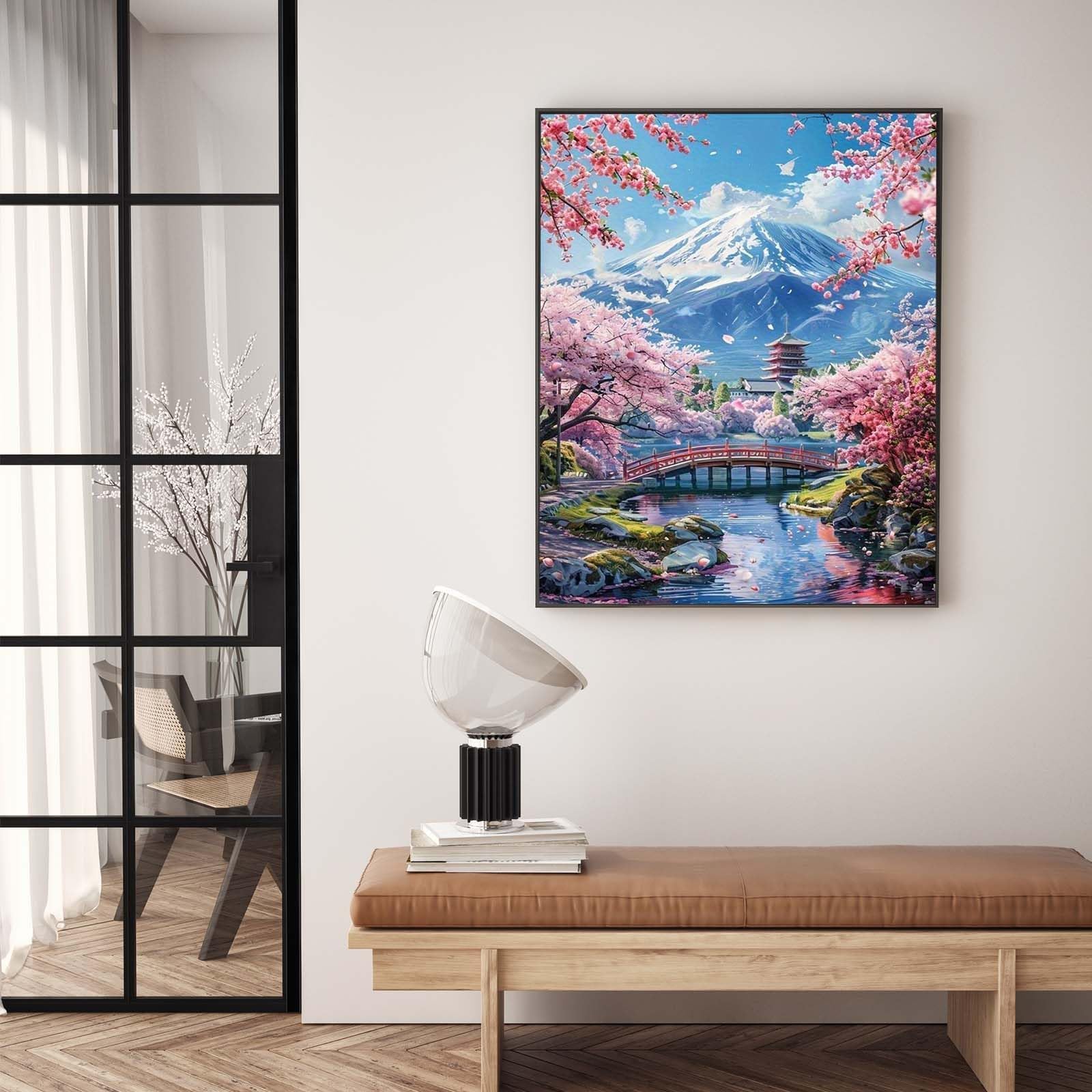 Gutluz Malen nach Zahlen Erwachsene Landschaft - paint by numbers adult blume - cheerful painting Kits Meer - Malen Nach Zahlen Erwachsene Leinwand Pinsel - (CD155) - Image 8