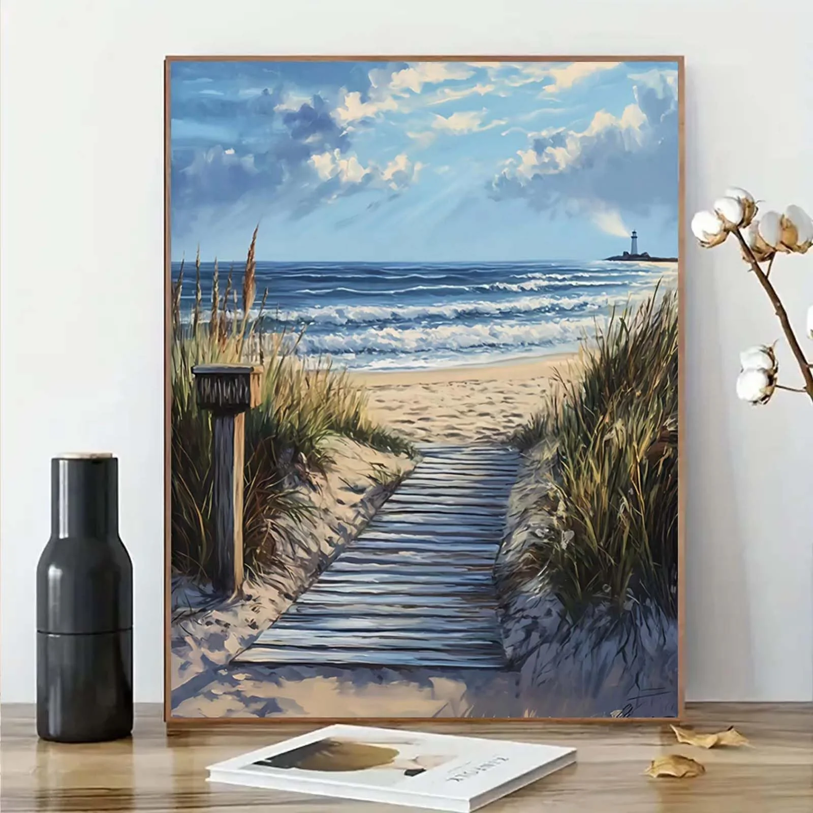 Gutluz Malen nach Zahlen Erwachsene Landschaft - Paint By Numbers Adults Landscape - Malen Nach Zahlen Erwachsene Leinwand Pinsel - Bastelset Erwachsene 40x50cm - Image 2