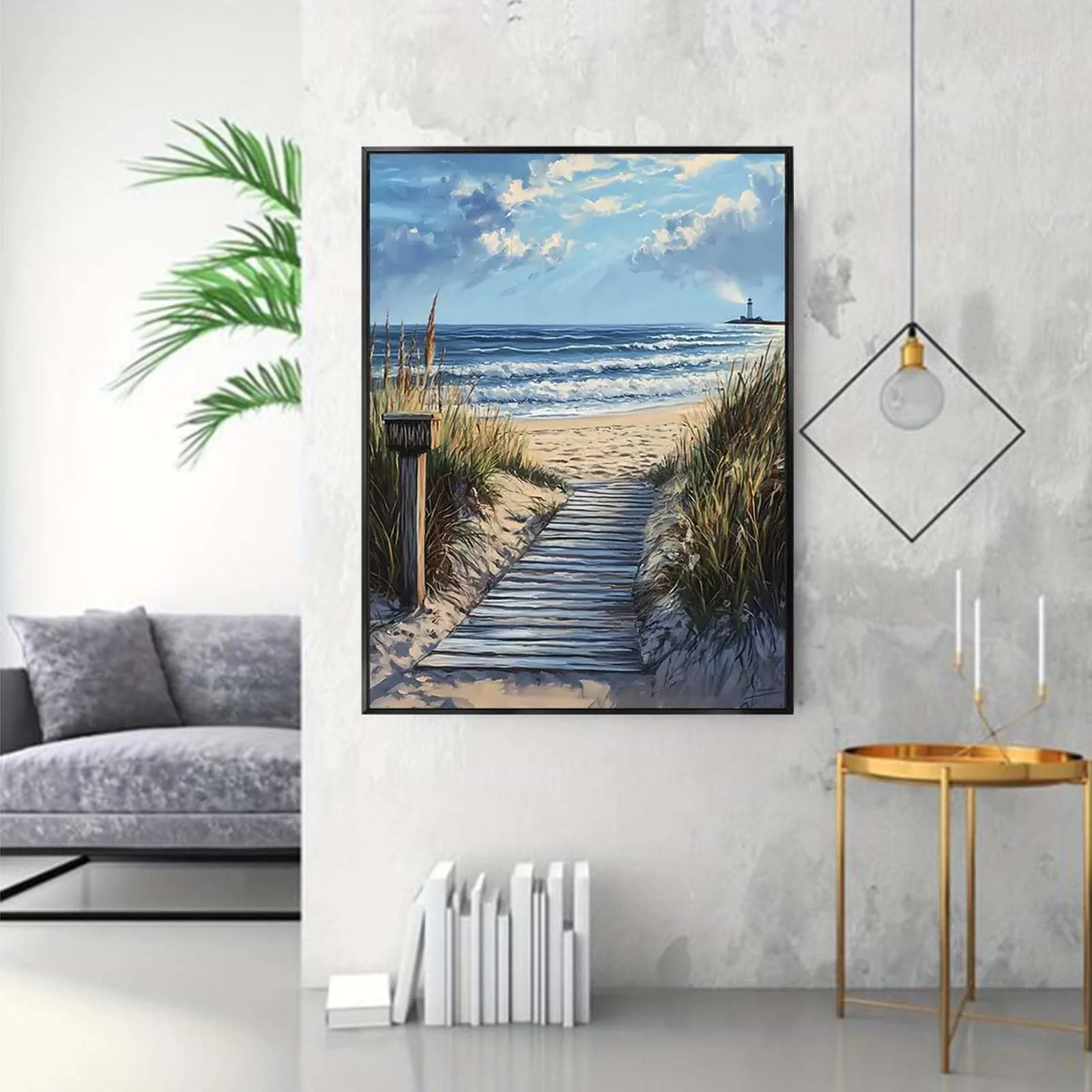 Gutluz Malen nach Zahlen Erwachsene Landschaft - Paint By Numbers Adults Landscape - Malen Nach Zahlen Erwachsene Leinwand Pinsel - Bastelset Erwachsene 40x50cm - Image 4