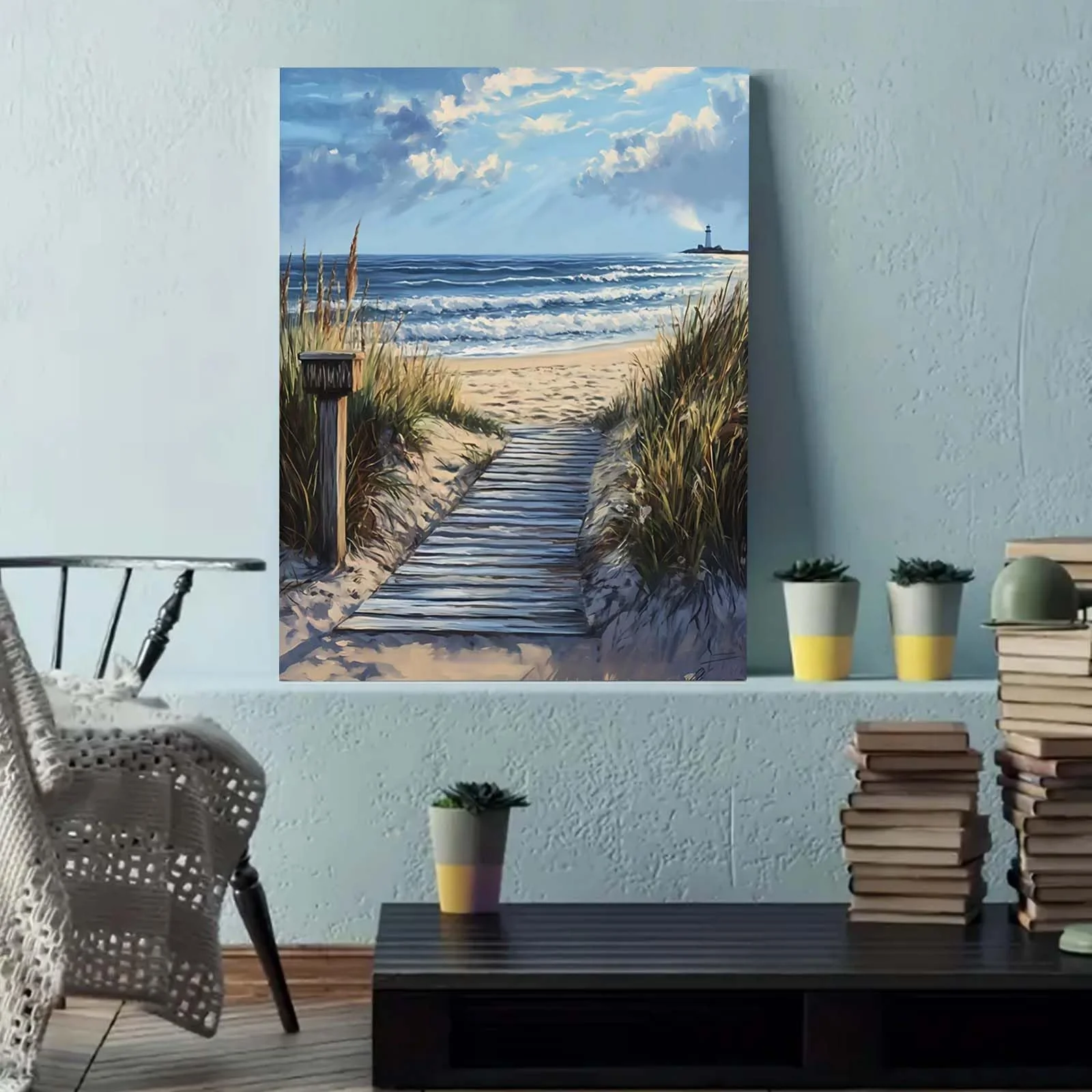 Gutluz Malen nach Zahlen Erwachsene Landschaft - Paint By Numbers Adults Landscape - Malen Nach Zahlen Erwachsene Leinwand Pinsel - Bastelset Erwachsene 40x50cm - Image 7