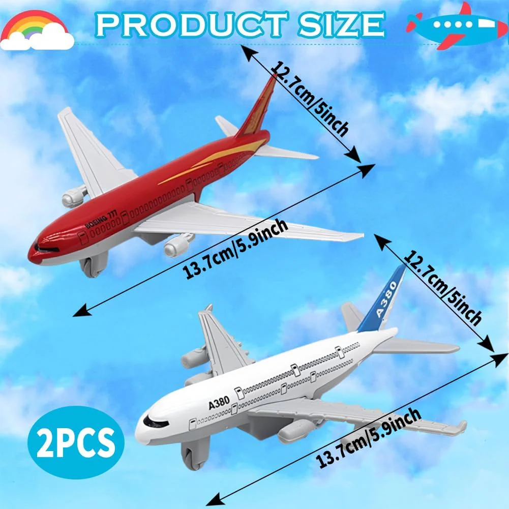 GVMJHYK Flugzeug Modelle Flugzeug Spielzeug Legierung Pull Back Spielzeug für Jahre alte Jungen Mädchen, Kinder Spielfahrzeuge für Kinder Geburtstagsgeschenk - Image 7