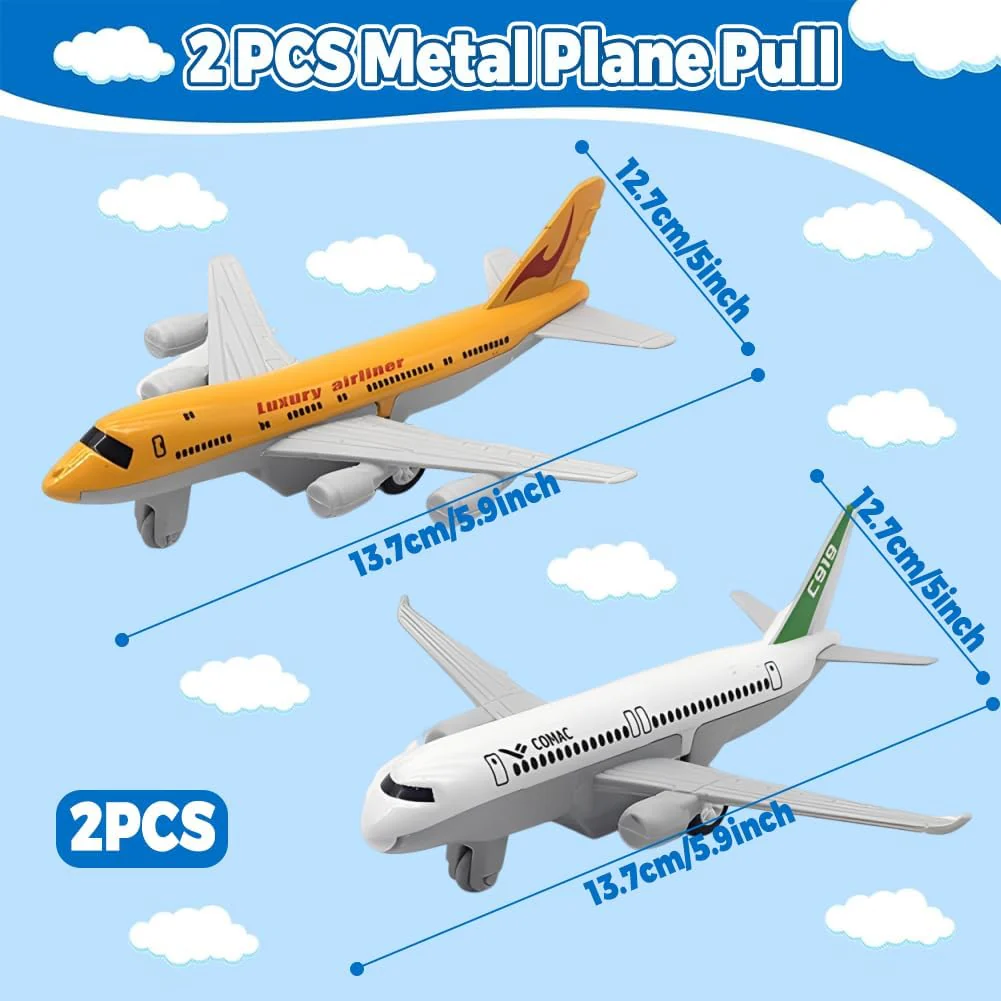 GVMJHYK Flugzeug Modelle Flugzeug Spielzeug Legierung Pull Back Spielzeug für Jahre alte Jungen Mädchen, Kinder Spielfahrzeuge für Kinder Geburtstagsgeschenk - Image 7