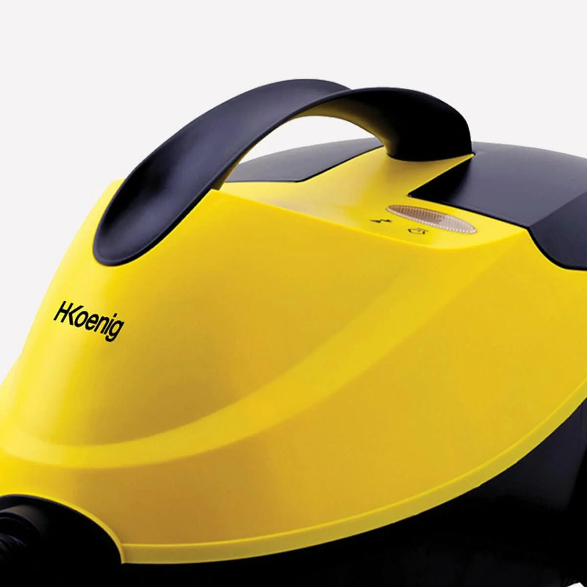 H.Koenig Dampfreiniger NV6200 / 4 bar / Autonomie 45 min / bereit in 8 min / leistungsstark 2000W / kompakt / Multifunktion Haus Büro Möbel Auto / 10 Zubehörteile inklusiv, Gelb/Schwarz - Image 8