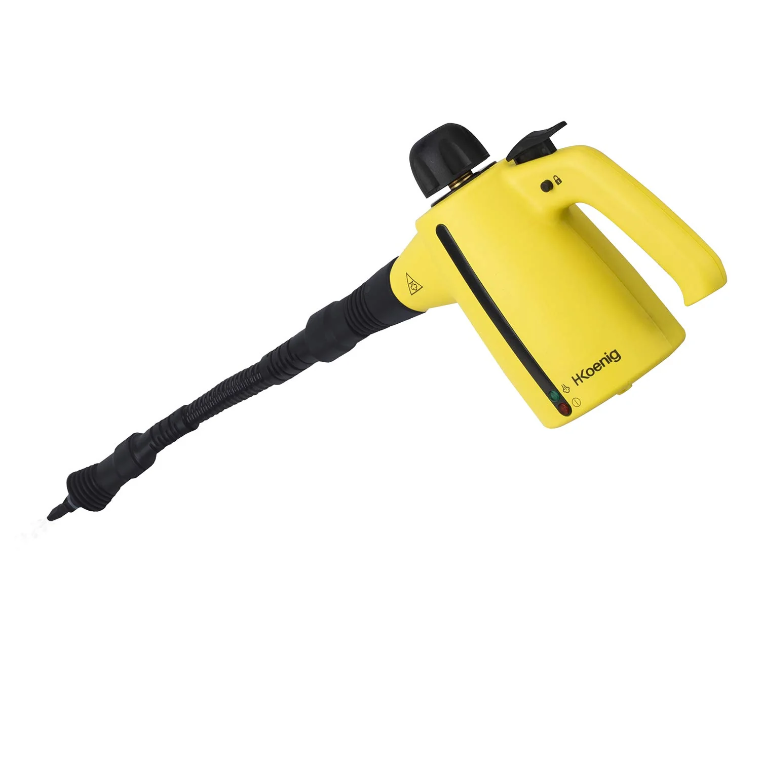 H.Koenig Hand- und Besendampfreiniger NV720, 3,5 bar, Dampf 30 g/min, 350 ml, Bereit in 3min, Leistungsstark 1050W, 14 Zubehör für Böden, Möbel, Auto, Bad, Fenster, Küche - Image 3