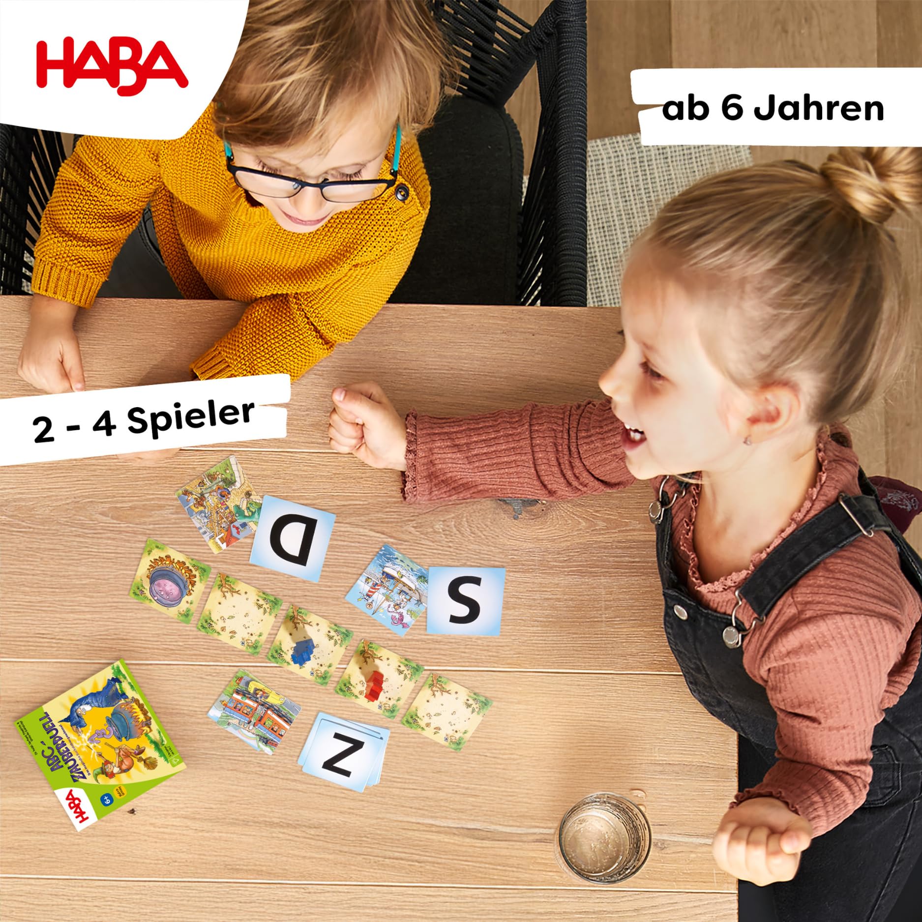 HABA ABC Zauberduell - Lernspiel ab 6 Jahren zum Buchstabenlernen und Alphabet üben, Geschenk zur Einschulung, für Schulanfänger und als Mitbringspiel - 1004912001 - Image 6