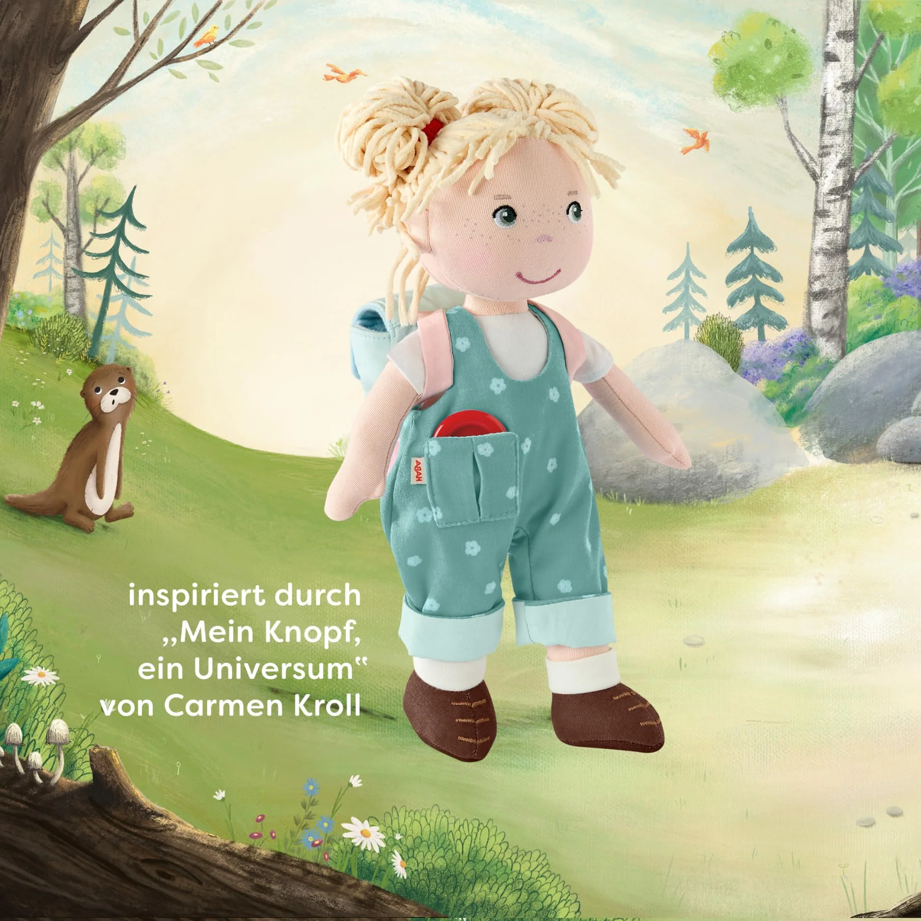 HABA Carmushka Puppe Tilli – 30 cm Stoffpuppe für Kleinkinder – weich, waschbar & leicht anziehbar – ab 18 Monaten – bekannt aus „Mein Knopf, EIN Universum“ – 2013203001 - Image 5