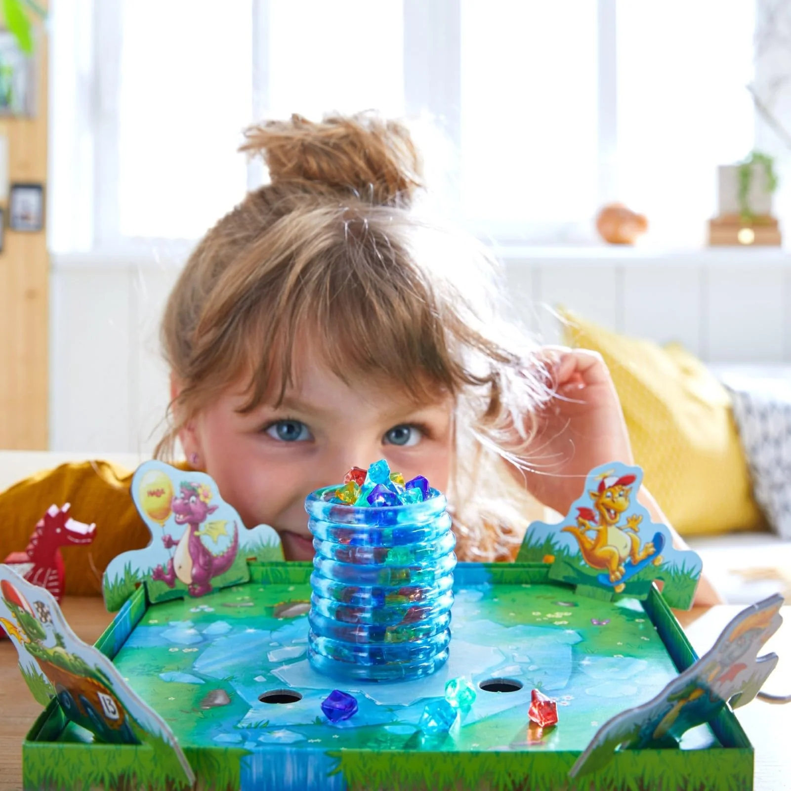 HABA Funkelschatz – Kinderspiel des Jahres 2018, 3D Fantasy Brettspiel für die Familie, fördert Feinmotorik und taktisches Geschick – Spieleklassiker für Kinder ab 5 Jahren – 130340200 - Image 2