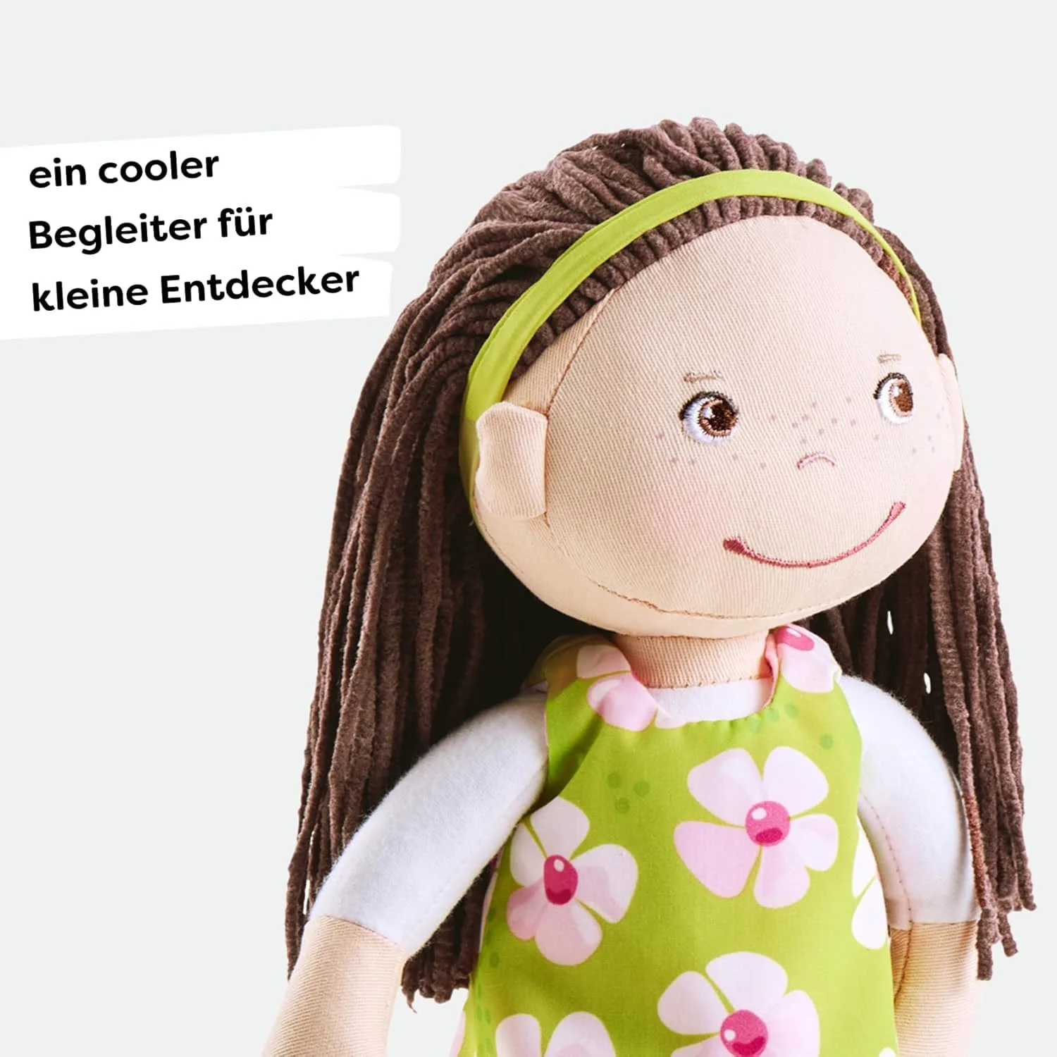 HABA Kuschelpuppe Coco – Weiche Stoffpuppe 30 cm, ideal für Mädchen und Jungen, waschbar und leicht an- und auszuziehen, ab 1,5 Jahren – 1303666001 - Image 5