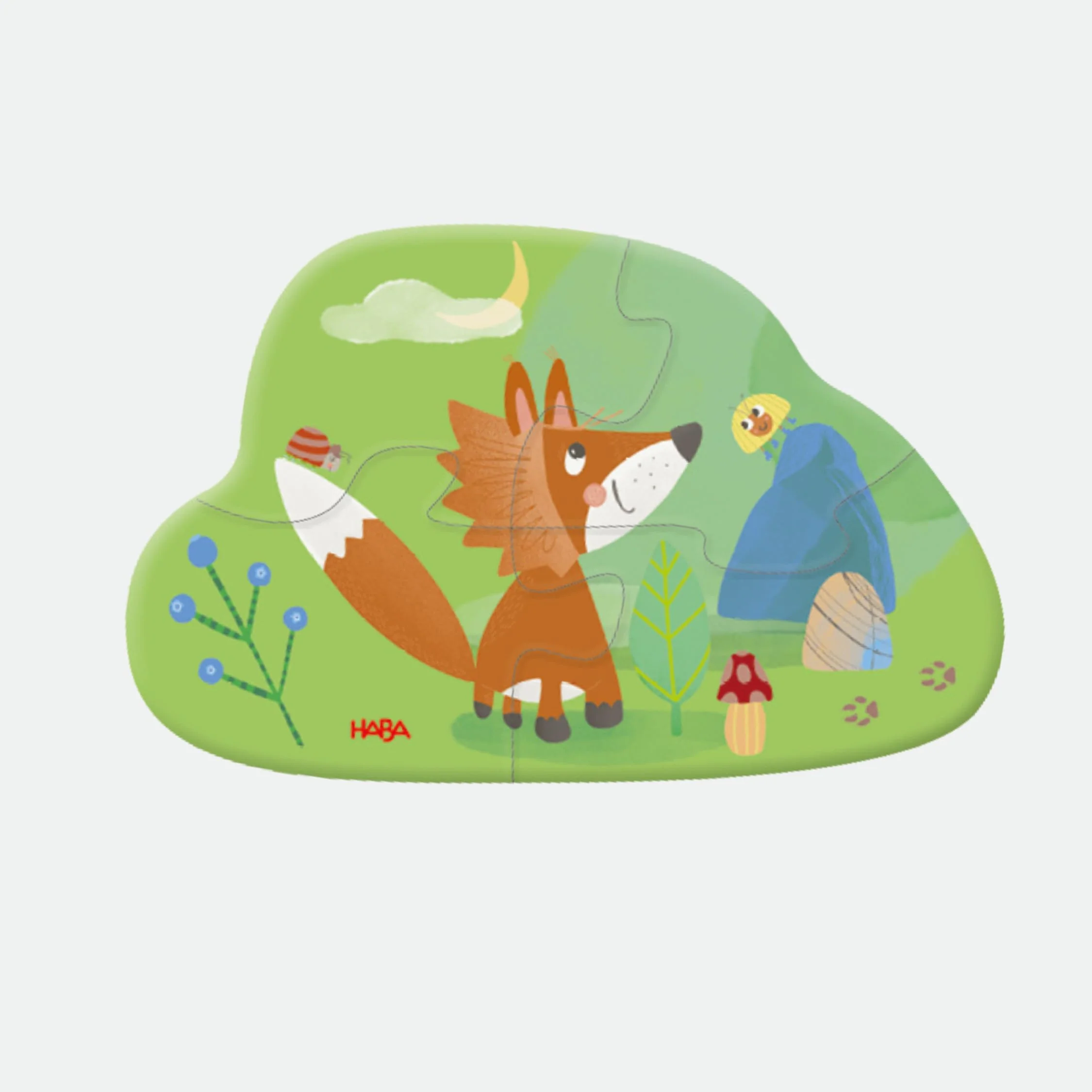 HABA Meine ersten 6 Puzzles – Waldtiere – Kinderpuzzle ab 2 Jahren – Mit Bär, Fuchs & Co. – Griffige Puzzleteile – 2012185001 - Image 4