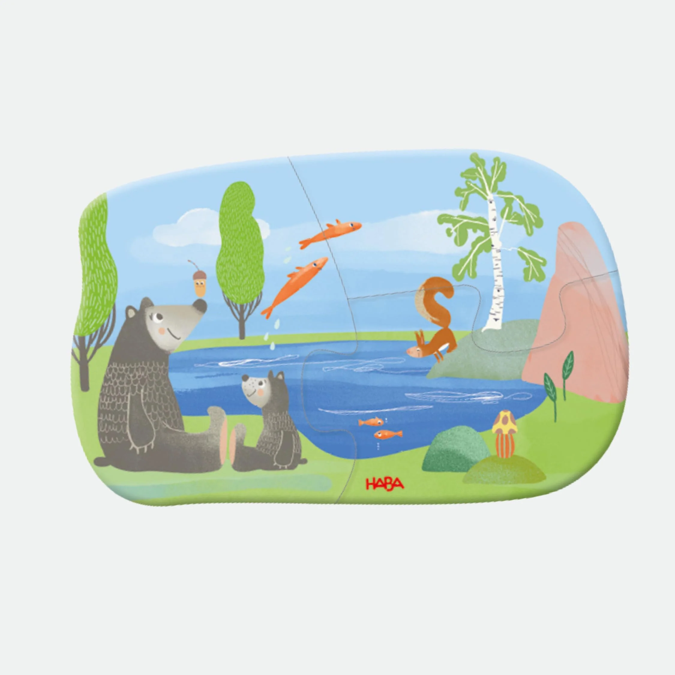 HABA Meine ersten 6 Puzzles – Waldtiere – Kinderpuzzle ab 2 Jahren – Mit Bär, Fuchs & Co. – Griffige Puzzleteile – 2012185001 - Image 6