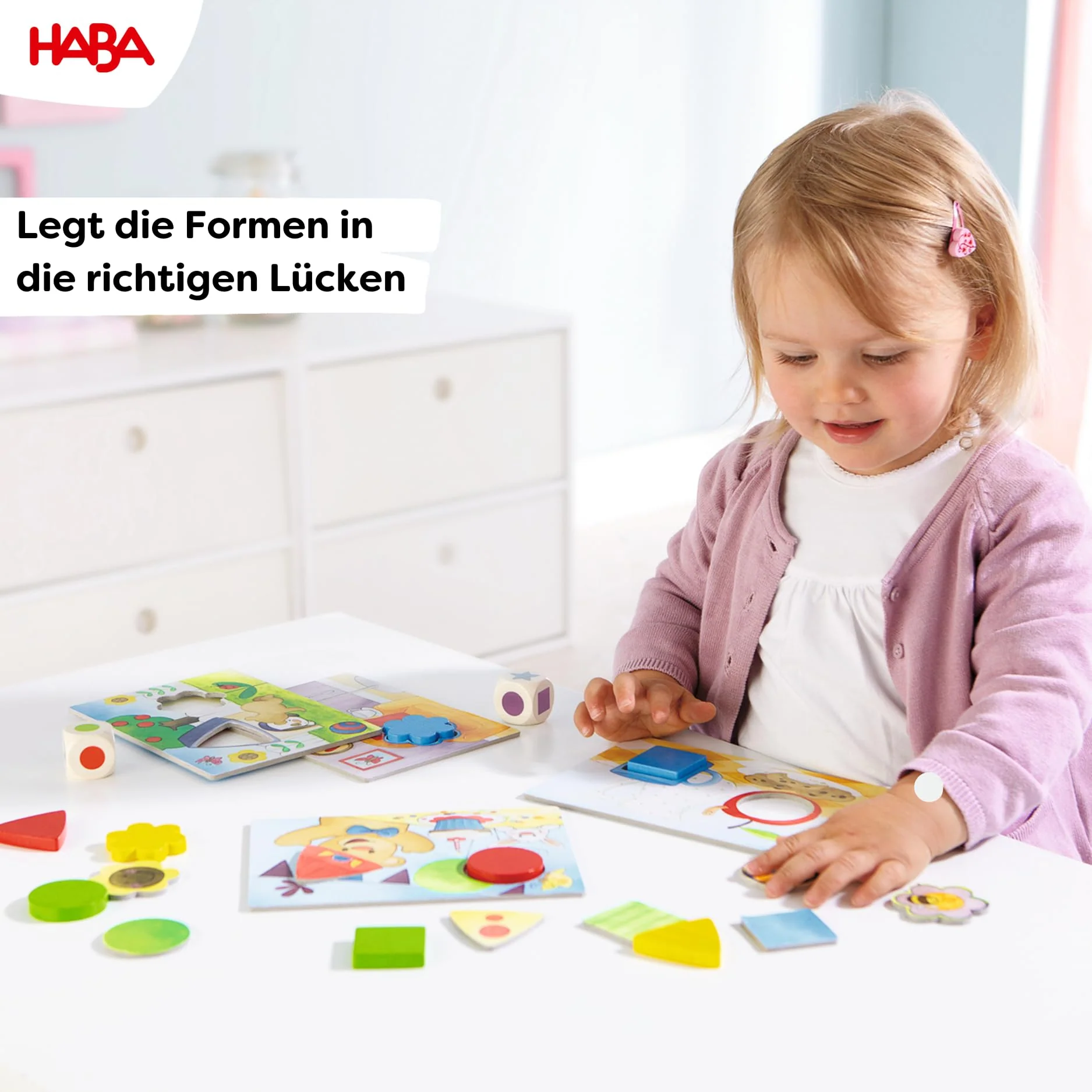 HABA Meine ersten Spiele – Teddys Farben & Formen – Lernspiel zur Förderung von Feinmotorik & Detailverständnis, ab 2 Jahren – 1005878001 - Image 5