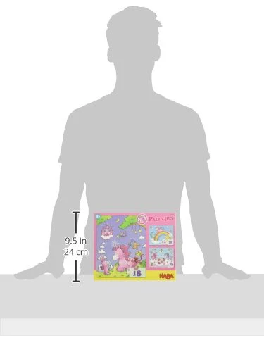 HABA Puzzles Einhorn Glitzerglück – 3 Zauberhafte Glitzerpuzzles mit Einhornmotiven, jeweils 12, 15 & 18 Teile – Fördert Motorik & Konzentration ab 3 Jahren – 1300299001 - Image 6