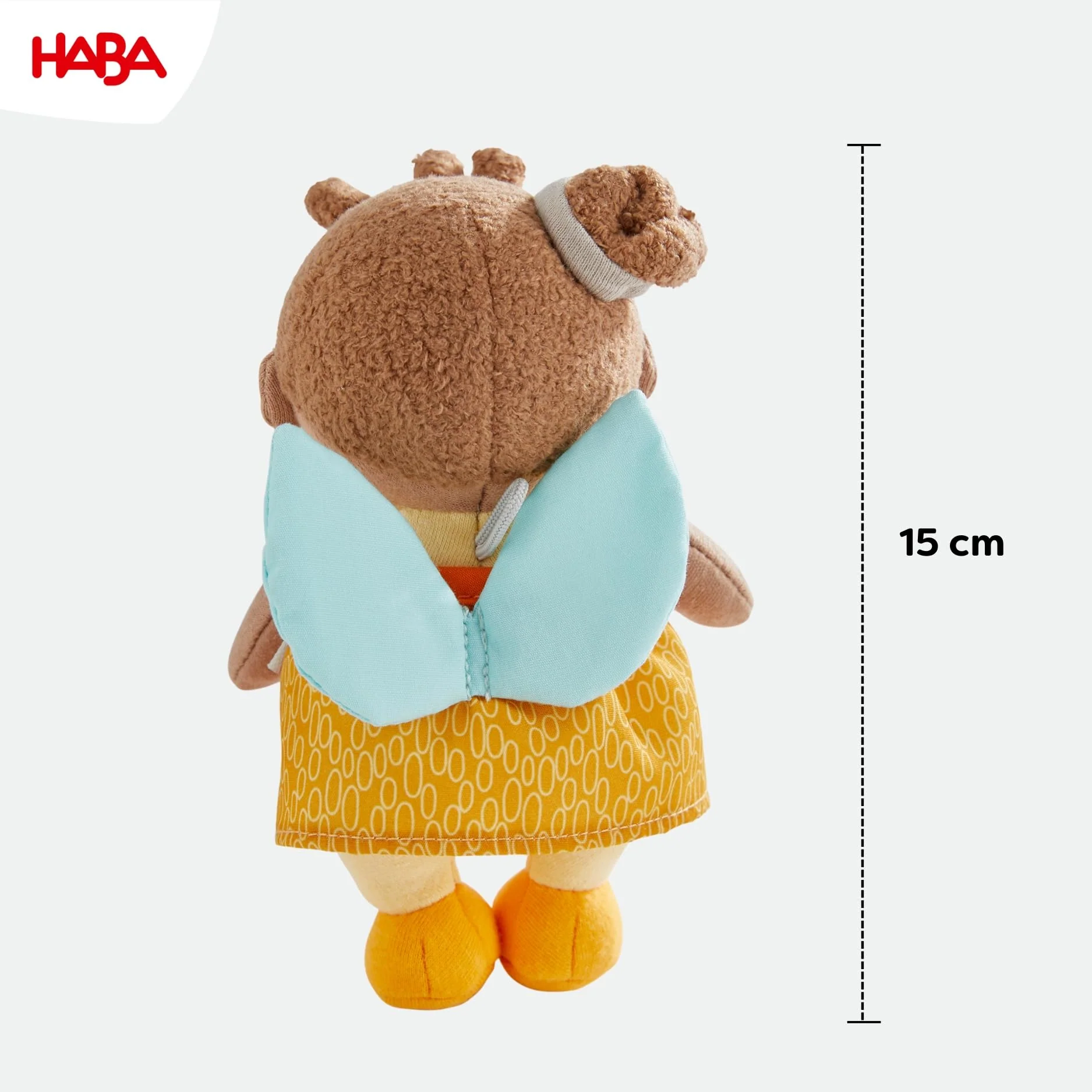 HABA Schutzengel Holly – Kuscheliges Stoffpüppchen (15 cm), perfektes Willkommensgeschenk für Babys & Kleinkinder – Waschbar bei 30 °C – 2011871001 - Image 6