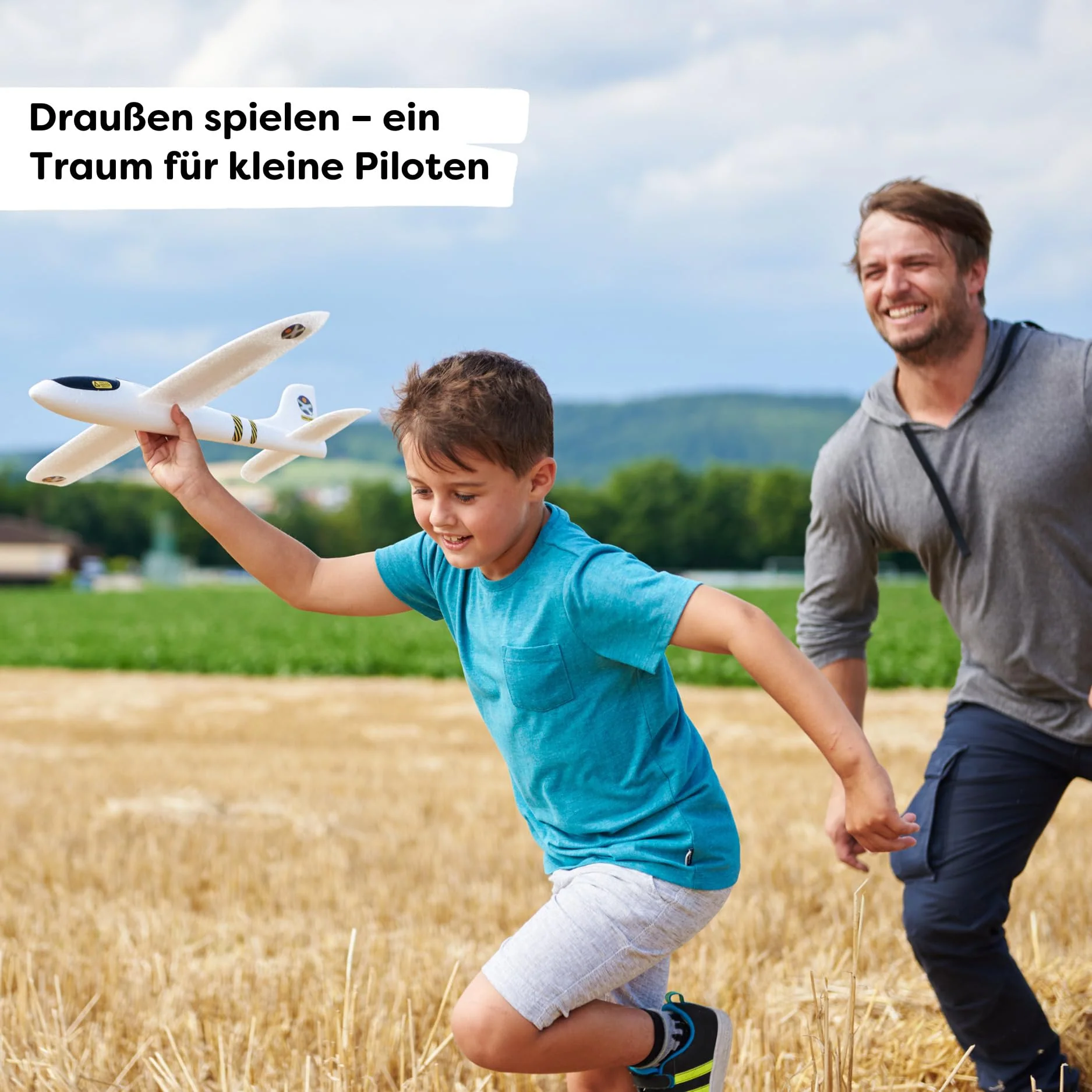 HABA Terra Kids Wurfgleiter – Gleitflugzeug für Kinder ab 5 Jahren, Robustes Styropor, hervorragende Flugeigenschaften, 48x48 cm, leicht zusammenbaubar – 1303520001 - Image 4