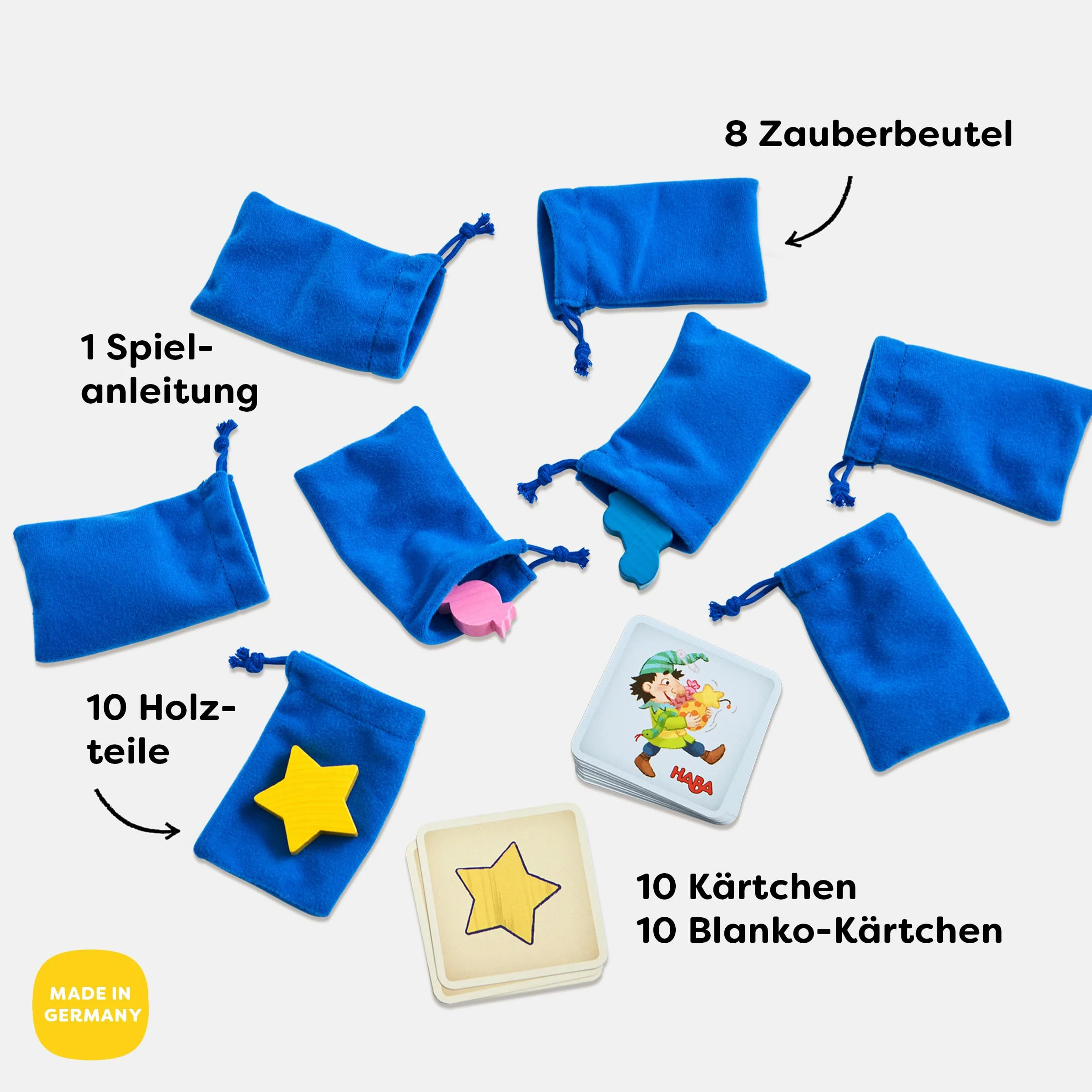 HABA Verfühlt nochmal – Fühlspiel & Lernspiel mit Holzteilen, fördert spielerisch die Feinmotorik, Motorik-Spielklassiker ab 3 Jahren – 1304508001 - Image 5