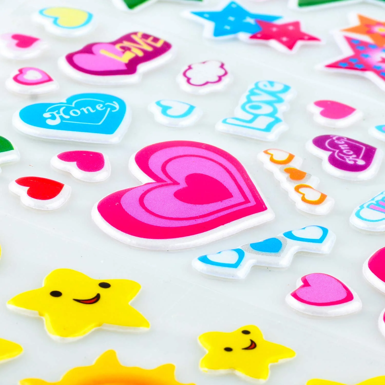 Habett 3D Aufkleber für Kinder & Kleinkinder, 920+ Geschwollen Stickers, Niedliche Verschiedene Set Buchstab en, Tier, Obst, Zahlen, Schmetterlinge, Einhorn, Dinosaurier und vieles mehr (36 Bogen) - Image 4