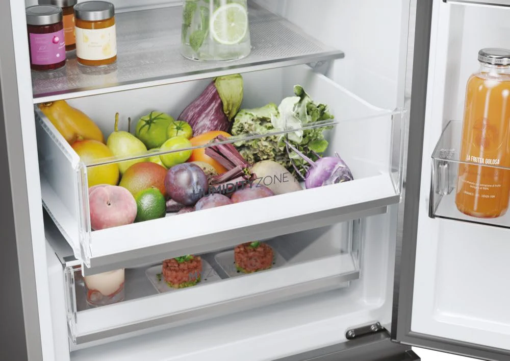 Haier 3D 60 SERIE 5 HTW5620CNMP Kühl-Gefrierkombination/Total No Frost/Smart hON-App/HumidityZone/XXL Nutzinhalt/Leise nur 35 db(A) / Dark Inox - Image 14
