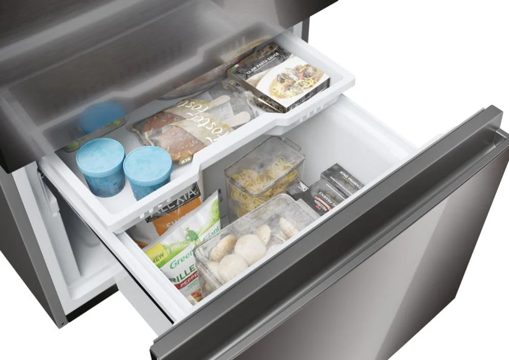 Haier 3D 60 SERIE 5 HTW5620CNMP Kühl-Gefrierkombination/Total No Frost/Smart hON-App/HumidityZone/XXL Nutzinhalt/Leise nur 35 db(A) / Dark Inox - Image 2