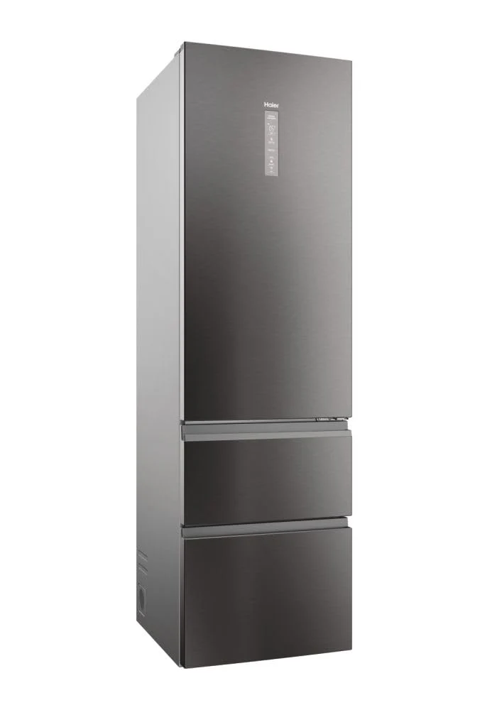 Haier 3D 60 SERIE 5 HTW5620CNMP Kühl-Gefrierkombination/Total No Frost/Smart hON-App/HumidityZone/XXL Nutzinhalt/Leise nur 35 db(A) / Dark Inox - Image 3