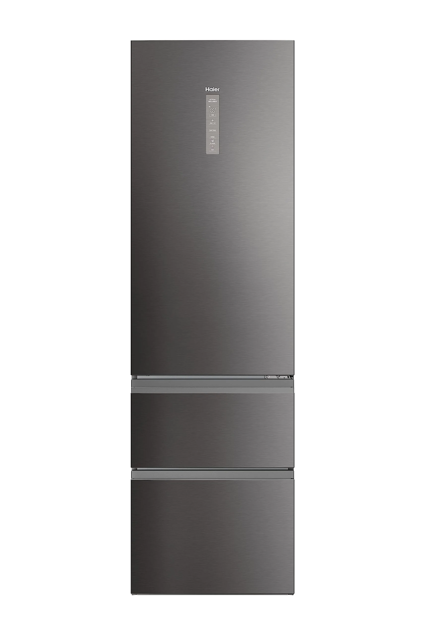 Haier 3D 60 SERIE 5 HTW5620CNMP Kühl-Gefrierkombination/Total No Frost/Smart hON-App/HumidityZone/XXL Nutzinhalt/Leise nur 35 db(A) / Dark Inox - Image 6
