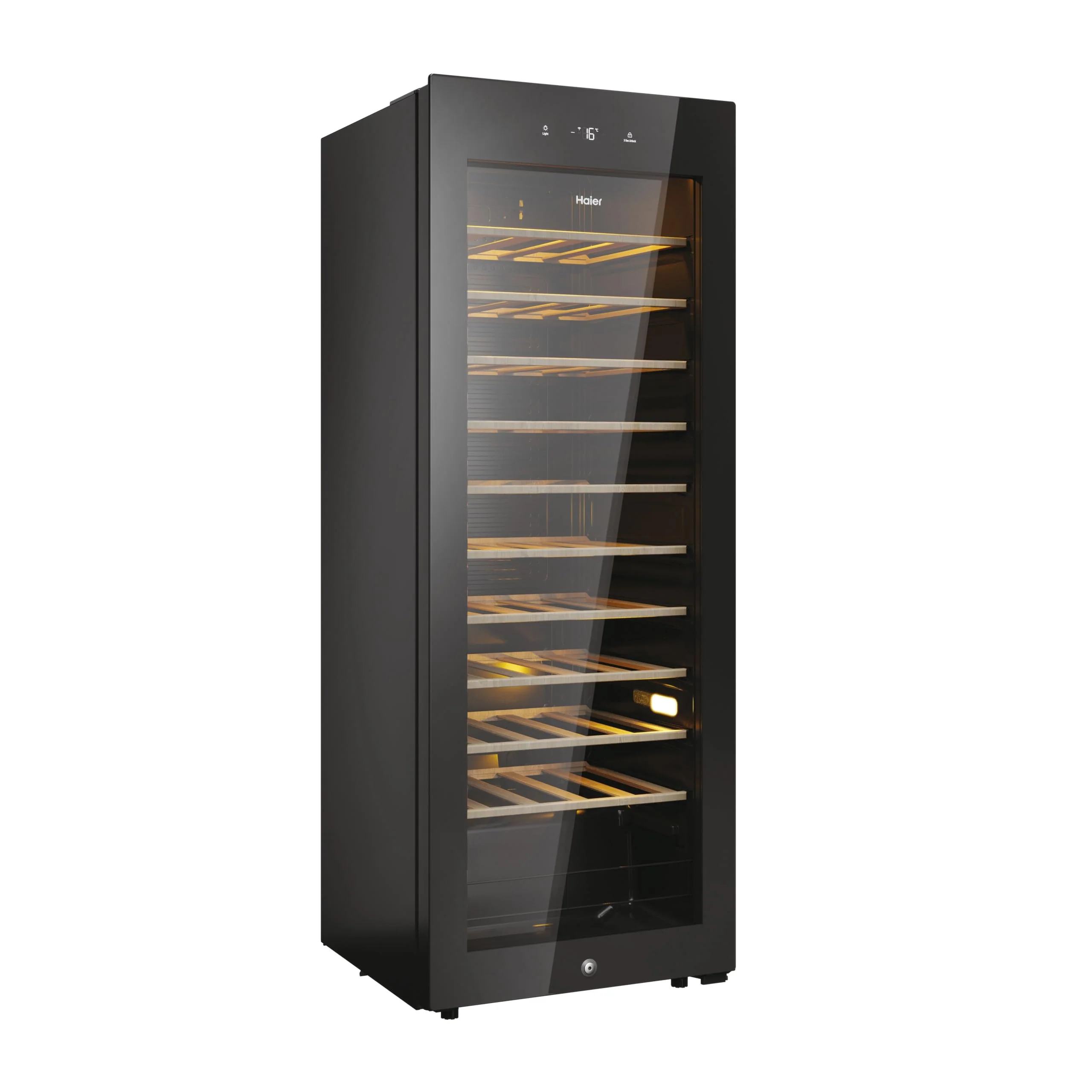 Haier HWS58GGH1 Weinklimaschrank 50 SERIE 3 / Anzahl Flaschen max. 58/1 Zone/WiFi & hOn-App/Vibrationsarmer Kompressor/UV-undurchlässige Glastür / 10 Holzablagen/LED-Beleuchtung - Image 22