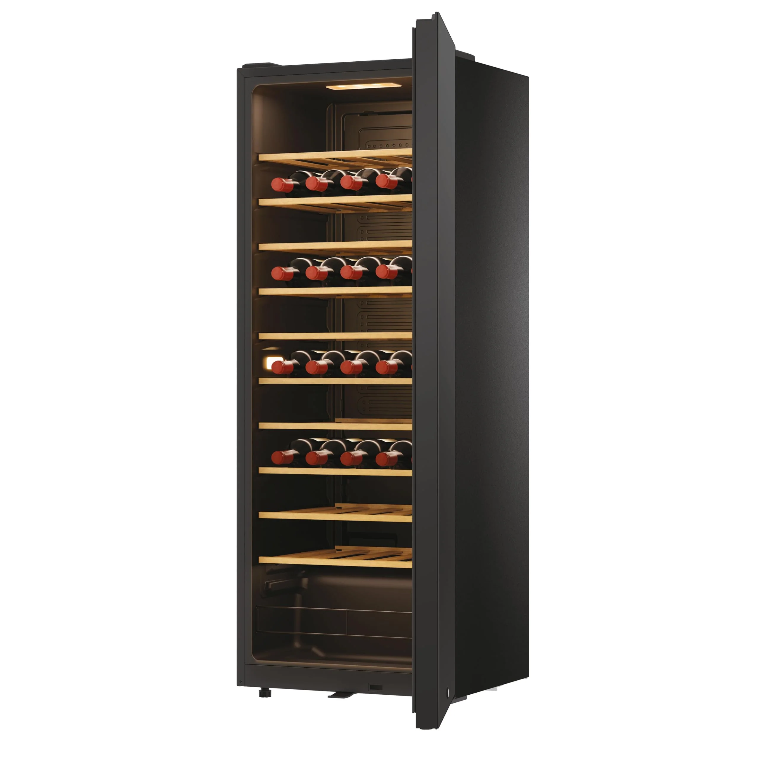 Haier HWS58GGH1 Weinklimaschrank 50 SERIE 3 / Anzahl Flaschen max. 58/1 Zone/WiFi & hOn-App/Vibrationsarmer Kompressor/UV-undurchlässige Glastür / 10 Holzablagen/LED-Beleuchtung - Image 25
