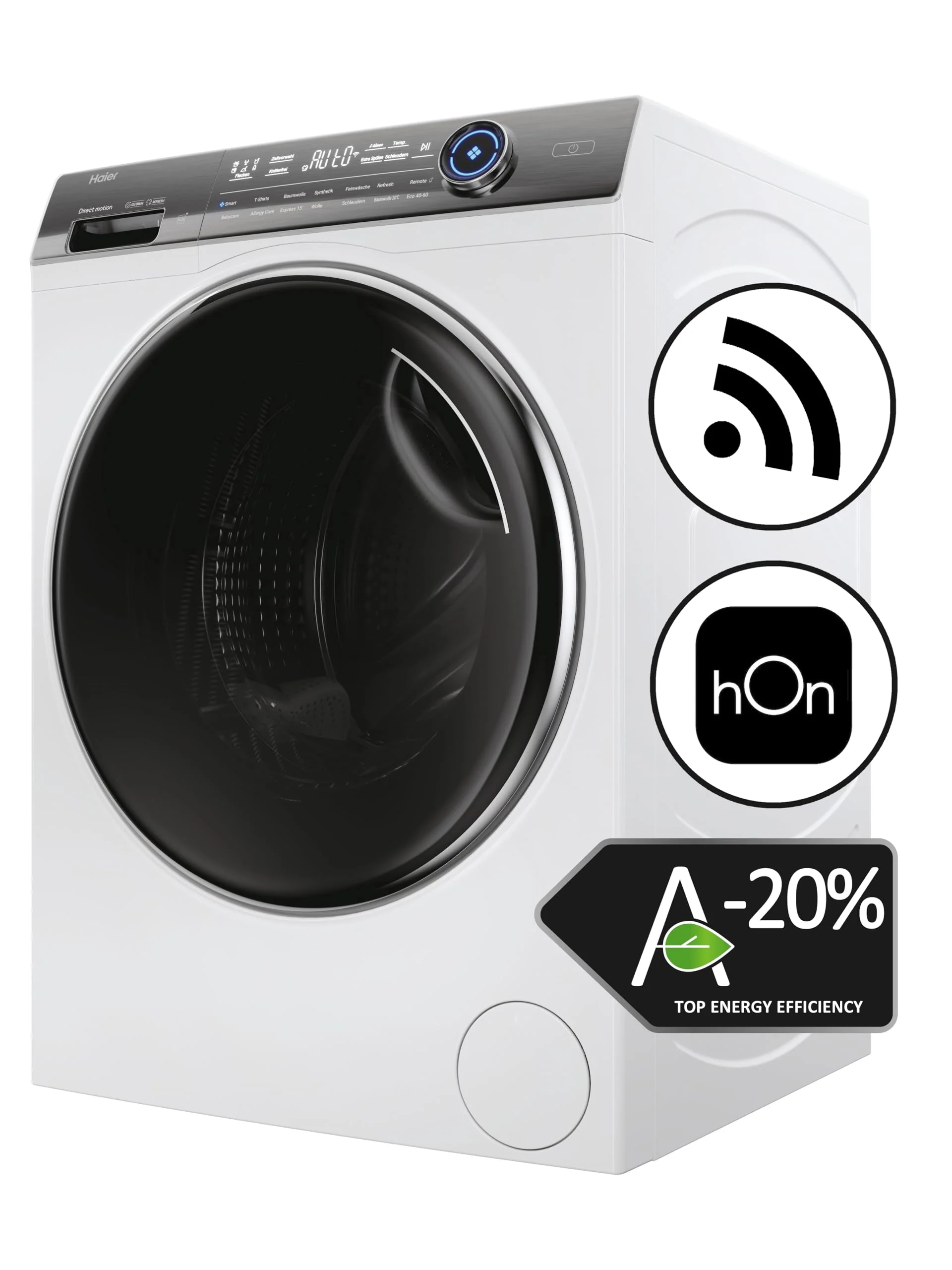 Haier I-PRO SERIE 7 PLUS HW120-B14979EU1 Waschmaschine / 12 kg / 20% effizienter als Klasse A/Smart Home - Wi-Fi & hOn App/Direct Motion Motor/Refresh-Programm & Fleckenoptionen - Image 4