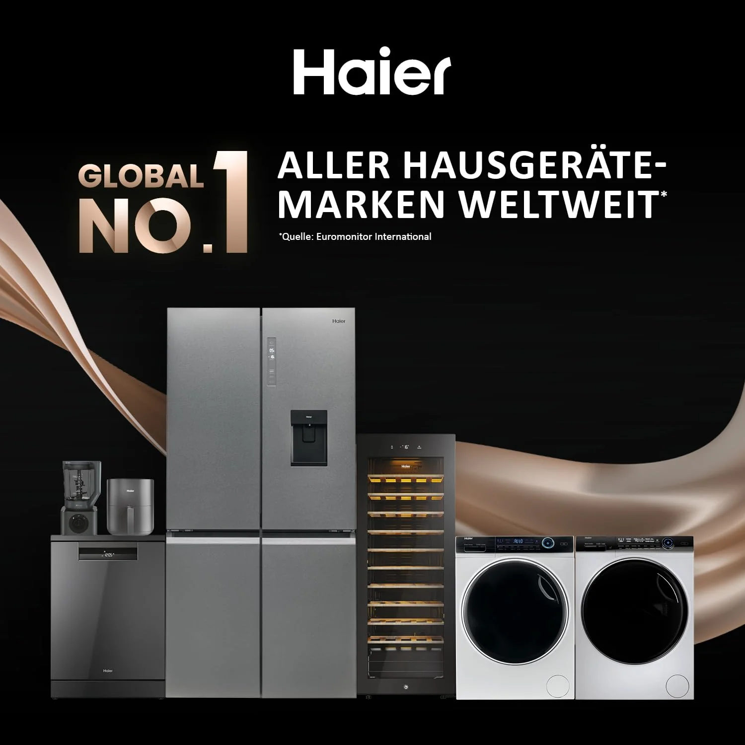 Haier SERIE 636 HW90-BP14636N I Frontlader Waschmaschine 9kg I Washing Machine mit A-Effizienz, 1.400 U/Min. & sparsamem Inverter-Motor I Inkl. Vollwasserschutz, Dampffunktion & Mengenautomatik - Image 6