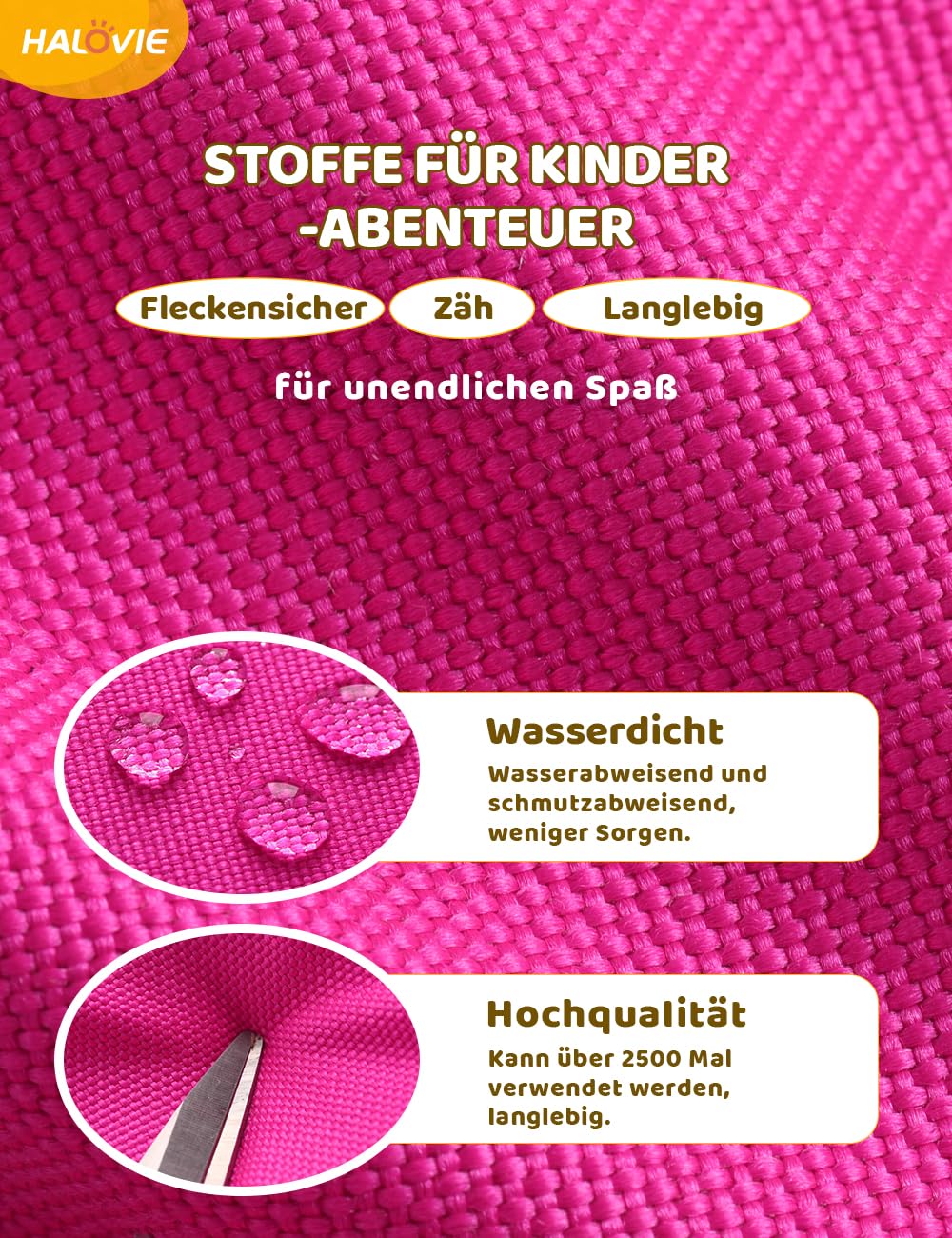HALOVIE Kinderrucksack 15L für 6-10 Jährige Jungen und Mädchen, Wanderrucksack Kinder mit Brustgurt - Image 4