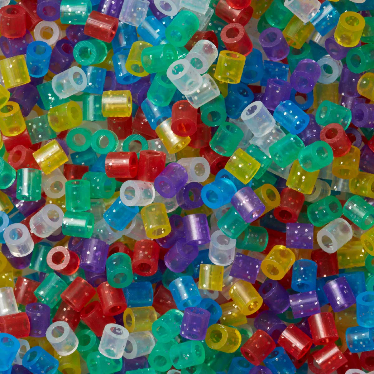 Hama Perlen 209-54 Bügelperlen Dose mit ca. 3.000 bunten Midi Bastelperlen mit Durchmesser 5 mm im Transparent Glitter Mix, kreativer Bastelspaß für Groß und Klein - Image 3