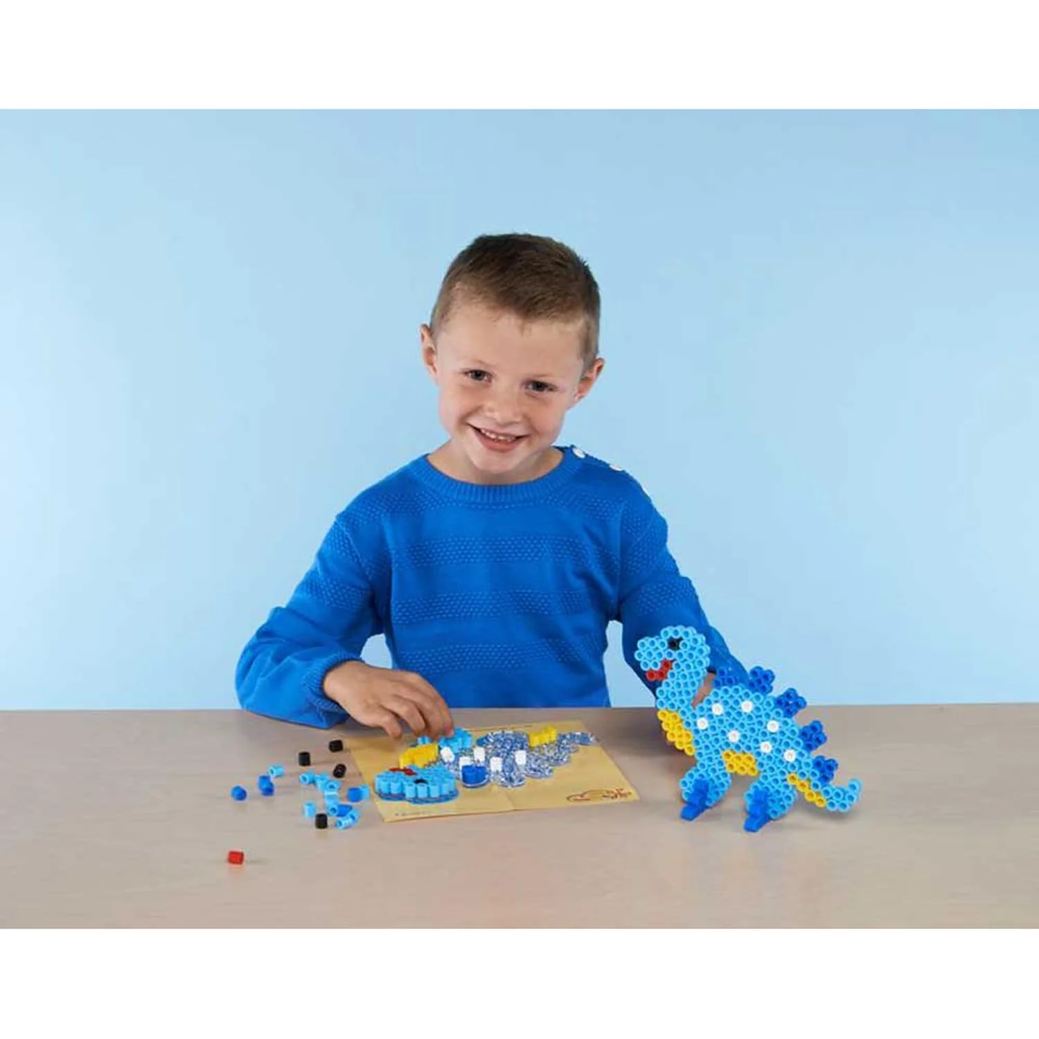 Hama Perlen 8541 Bügelperlen Dose mit ca. 1.400 bunten Maxi Bastelperlen mit Durchmesser 10 mm im Pastellmix, kreativer Bastelspaß für Groß und Klein - Image 4