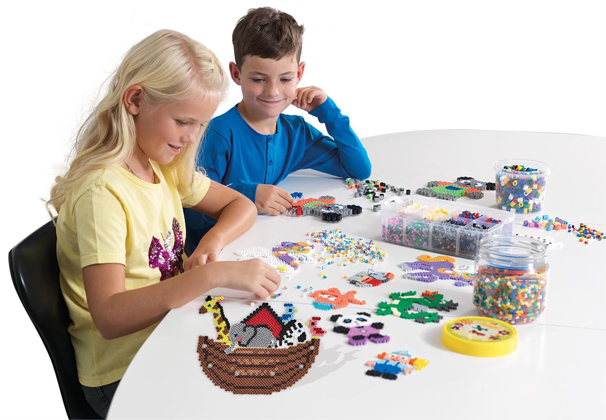 Hama Perlen Tasche | ca.1000 Midi Fuse Perlen | Mosaik Deko Kunst & Basteln für kreative Kinder ab 5 Jahren | Hellgelb - Image 2
