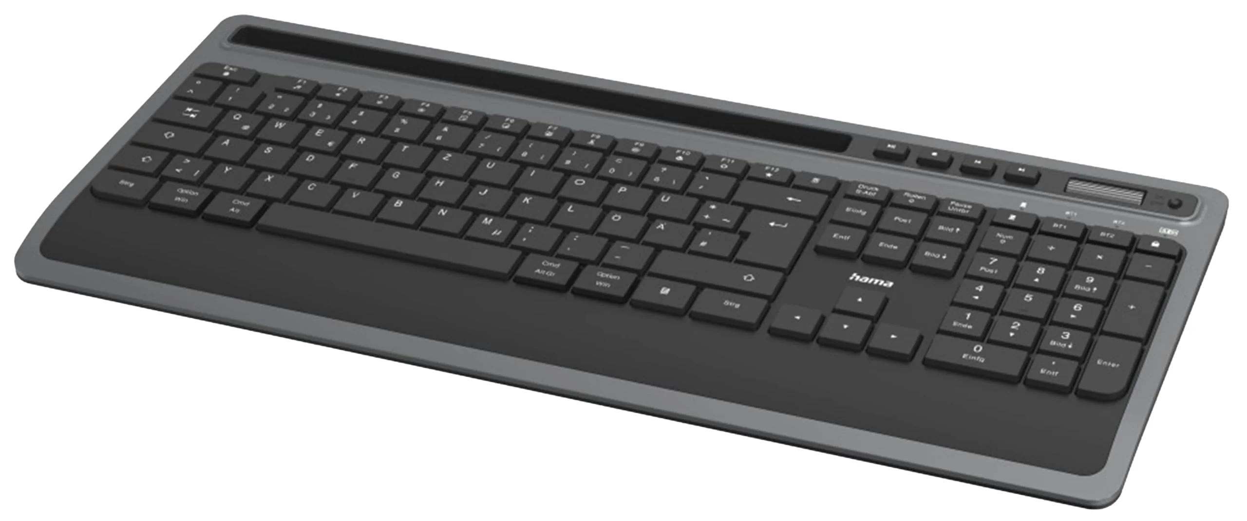 Hama Tastatur Maus Set kabellos (Multi Device Tastatur, Tastatur kabellos, Maus kabellos, Bluetooth Tastatur mit Maus, Tastatur Bluetooth, Funktastatur, Funkmaus, Maus Bluetooth) schwarz/anthrazit - Image 4