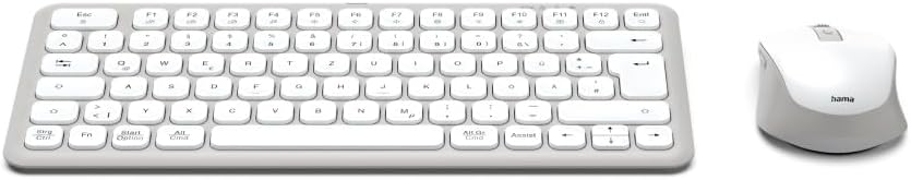 Hama Tastatur Maus Set kabellos (Multi Device Tastatur und Maus mit Bluetooth/Funk für PC, Smartphone, Tablet, klein, mit Batterien, leise Scissortasten, Multimedia Tasten, deutsches QWERTZ-Layout) - Image 6