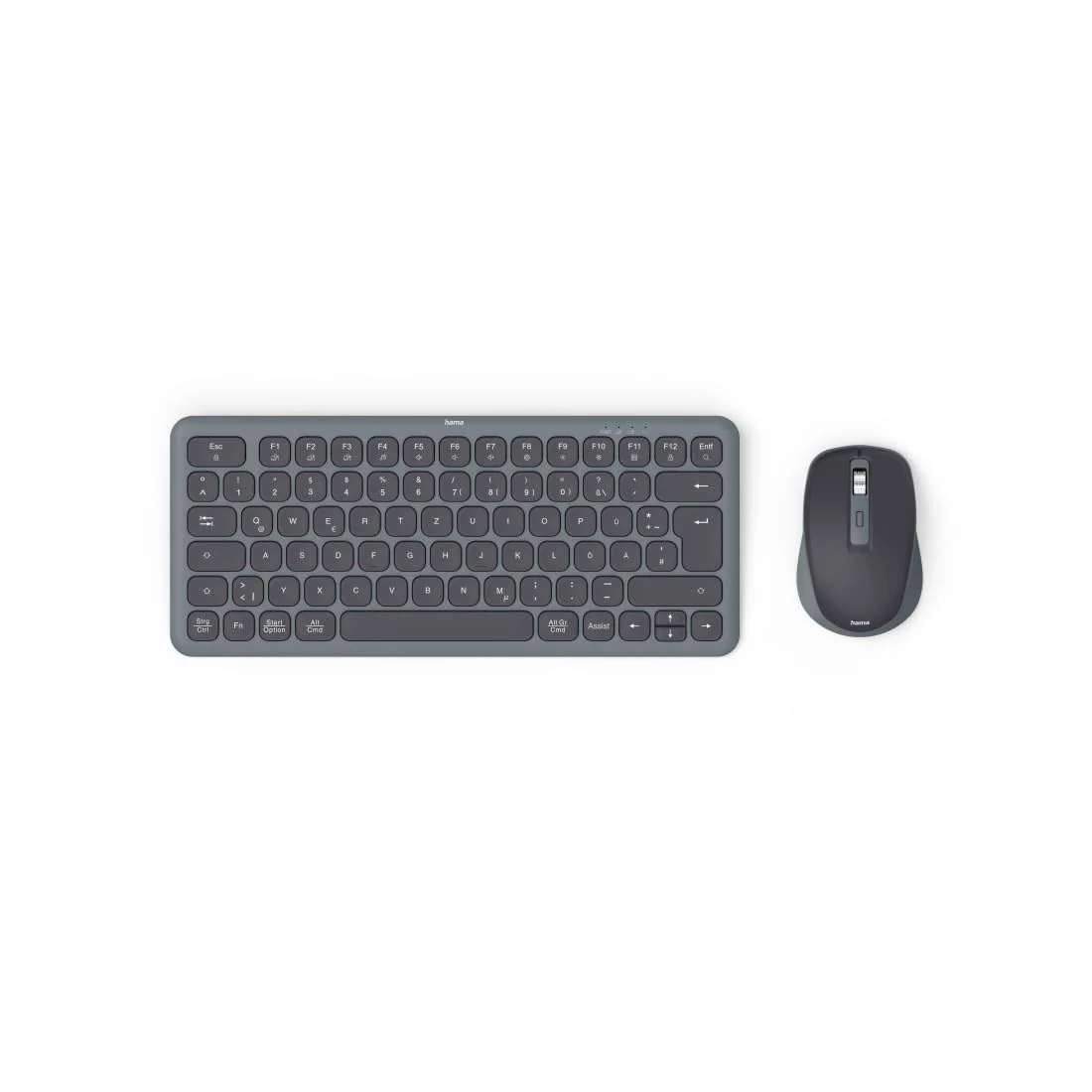 Hama Tastatur Maus Set kabellos (Multi Device Tastatur und Maus mit Bluetooth/Funk für PC, Smartphone, Tablet, klein, mit Batterien, leise Scissortasten, Multimedia Tasten, deutsches QWERTZ-Layout) - Image 14