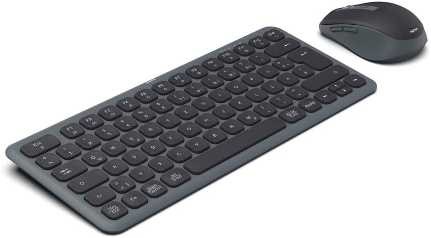 Hama Tastatur Maus Set kabellos (Multi Device Tastatur und Maus mit Bluetooth/Funk für PC, Smartphone, Tablet, klein, mit Batterien, leise Scissortasten, Multimedia Tasten, deutsches QWERTZ-Layout) - Image 21