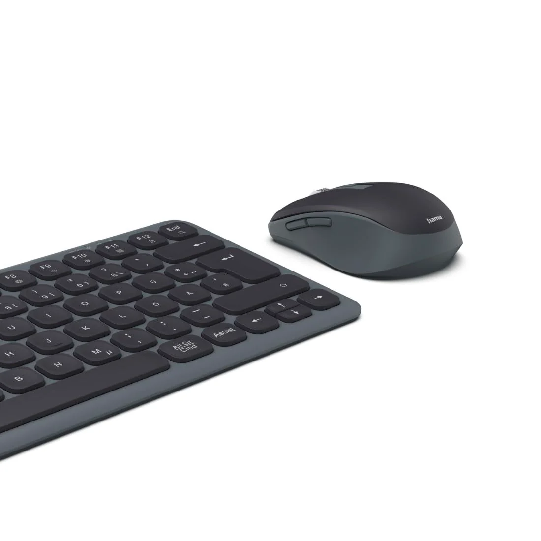 Hama Tastatur Maus Set kabellos (Multi Device Tastatur und Maus mit Bluetooth/Funk für PC, Smartphone, Tablet, klein, mit Batterien, leise Scissortasten, Multimedia Tasten, deutsches QWERTZ-Layout) - Image 27