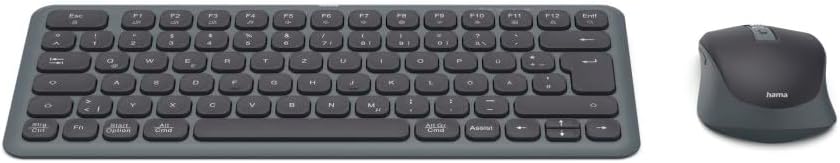 Hama Tastatur Maus Set kabellos (Multi Device Tastatur und Maus mit Bluetooth/Funk für PC, Smartphone, Tablet, klein, mit Batterien, leise Scissortasten, Multimedia Tasten, deutsches QWERTZ-Layout) - Image 9