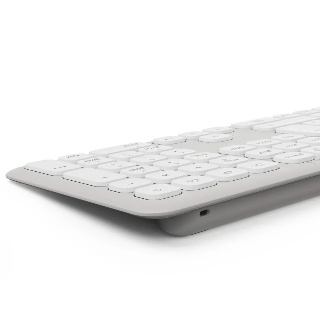 Hama Tastatur-Maus-Set kabellos WKM-550 (Multi-Device 2,4GHz via USB-Empfänger + 2X Bluetooth für PC, Laptop, Tablet, 10 m Reichweite, deutsches QWERTZ-Layout, leise, batteriebetrieben) weiß - Image 5