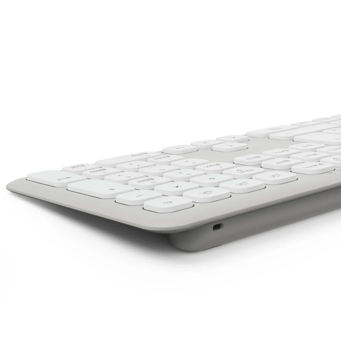 Hama Tastatur-Maus-Set kabellos WKM-550 (Multi-Device 2,4GHz via USB-Empfänger + 2X Bluetooth für PC, Laptop, Tablet, 10 m Reichweite, deutsches QWERTZ-Layout, leise, batteriebetrieben) weiß - Image 9