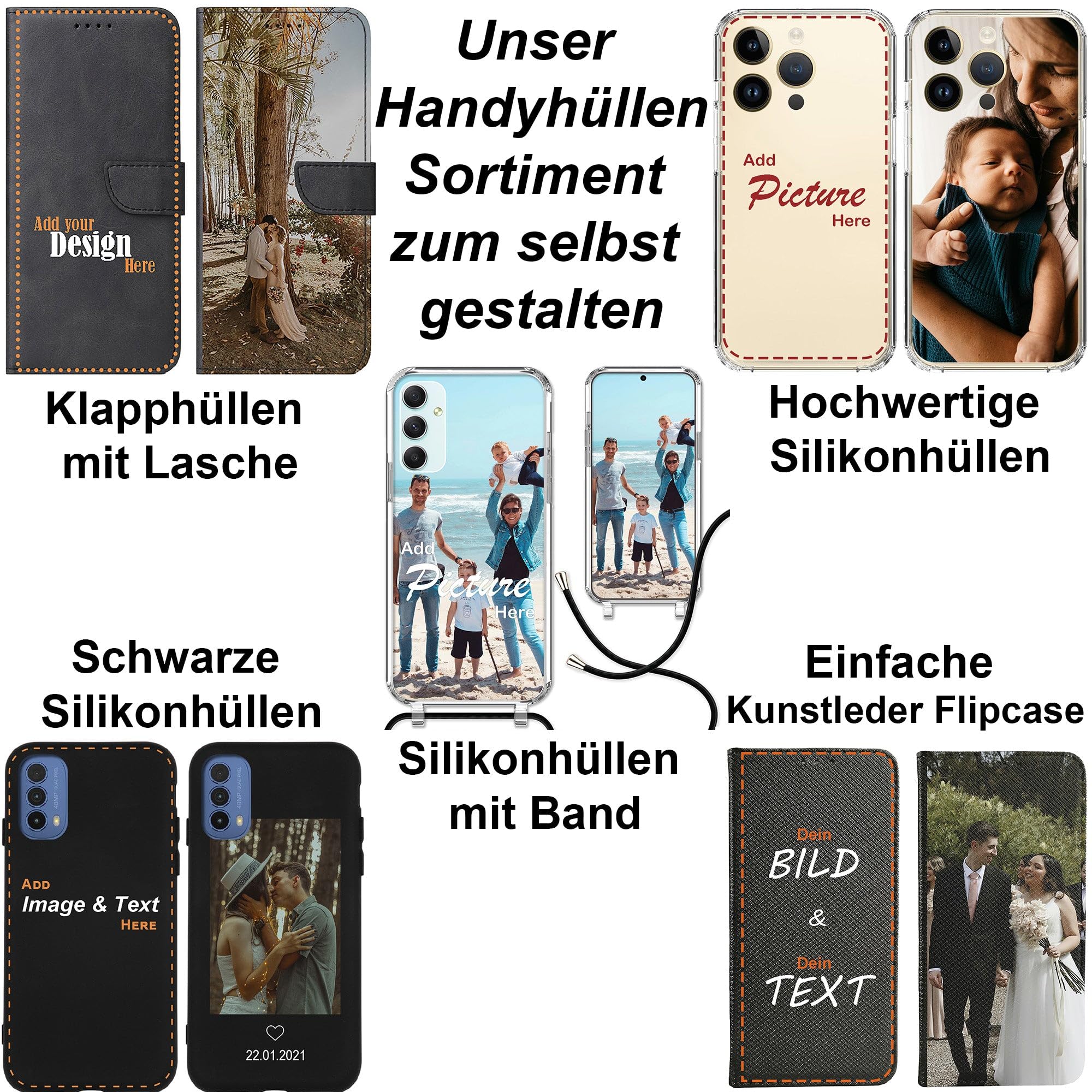 Handyhülle für das Samsung Galaxy A56 5G Hülle selbst gestalten Silikonhülle Dein Bild Motiv Design Personalisierte Schutzhülle Silikon Case eigenes Foto individuell Bedrucken erstellen - Image 8