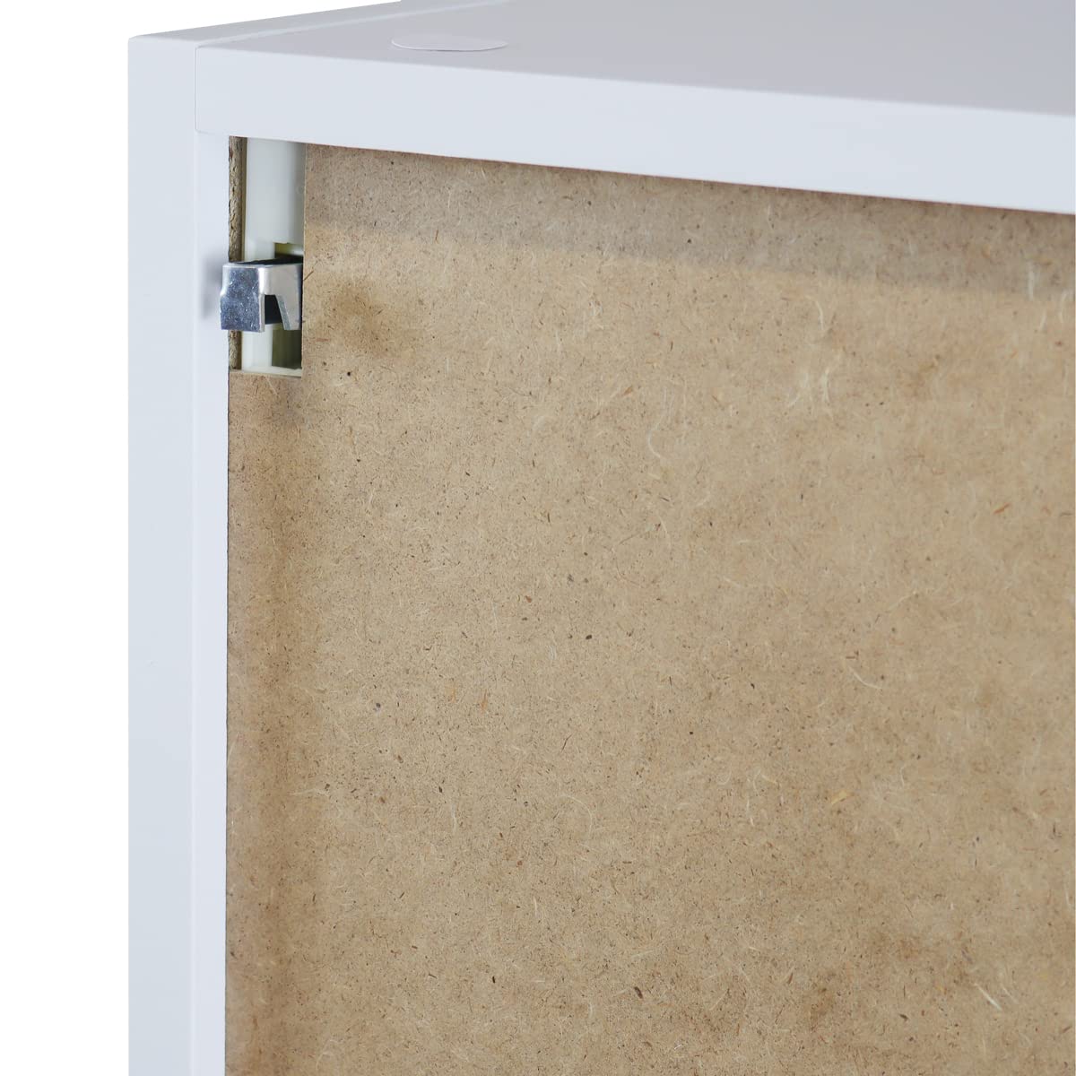 Hängeschrank 'Anna' in weiß für Badezimmer 60x20x60cm Flügeltüren - Image 4