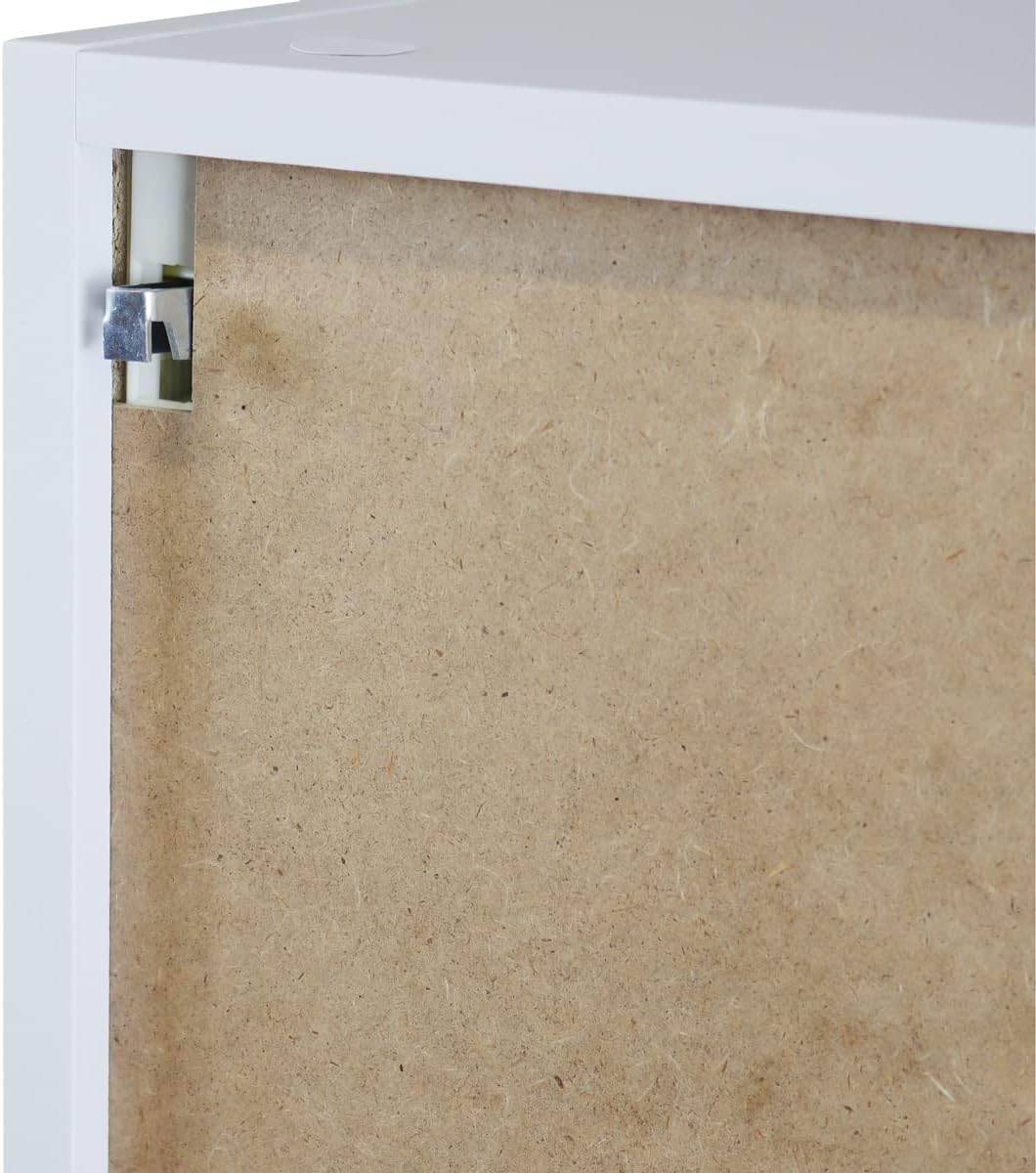 Hängeschrank 'Anna' in weiß für Badezimmer 60x20x60cm Flügeltüren - Image 7