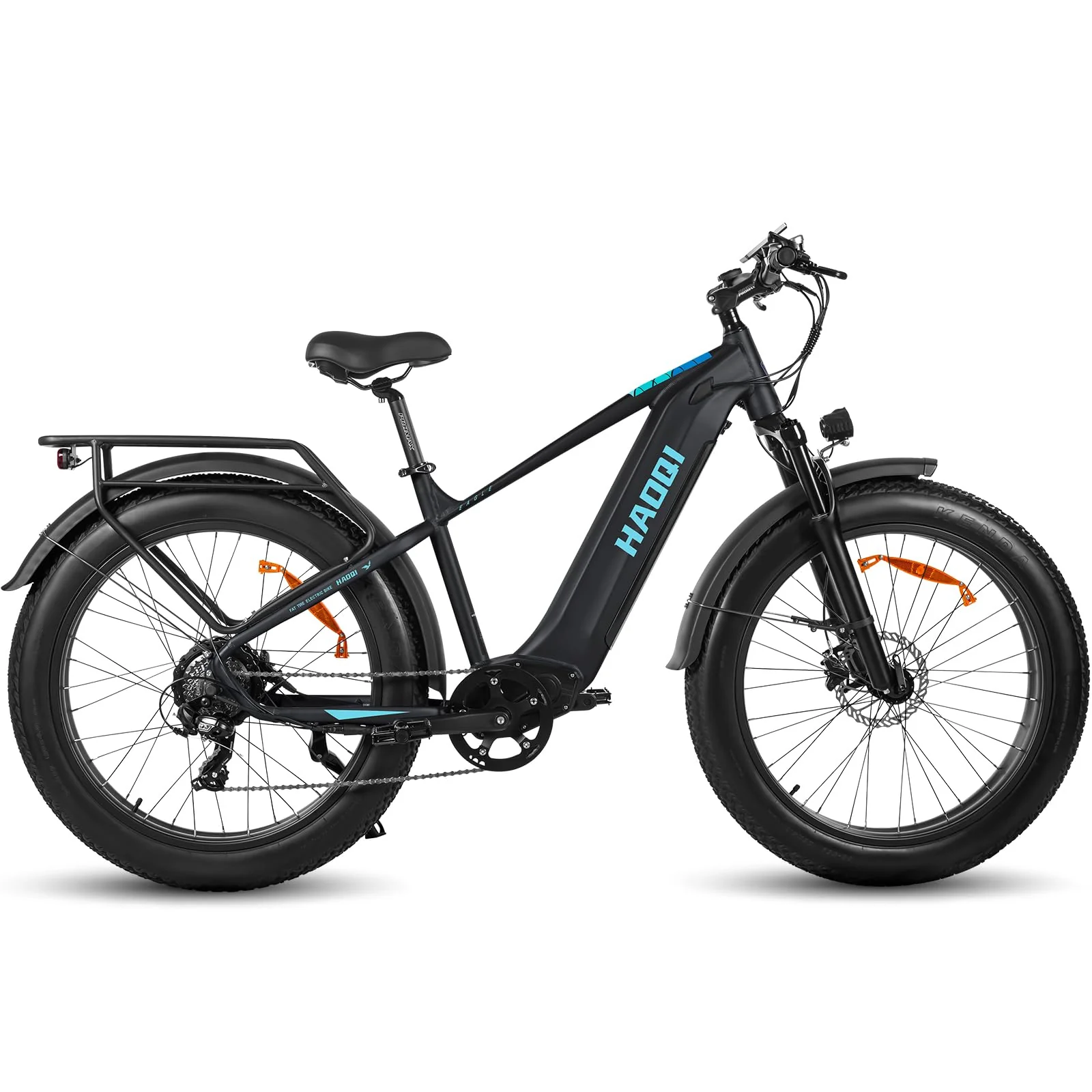 HAOQI Eagle Elektrofahrrad für Erwachsene, 250W bürstenloser Motor Mountainbike mit 48V 20AH herausnehmbarem Akku,26" x 4.0 Fat Tire Ebike, Elektrofahrrad mit 7 Gängen bis zu 25 km/h - Image 5