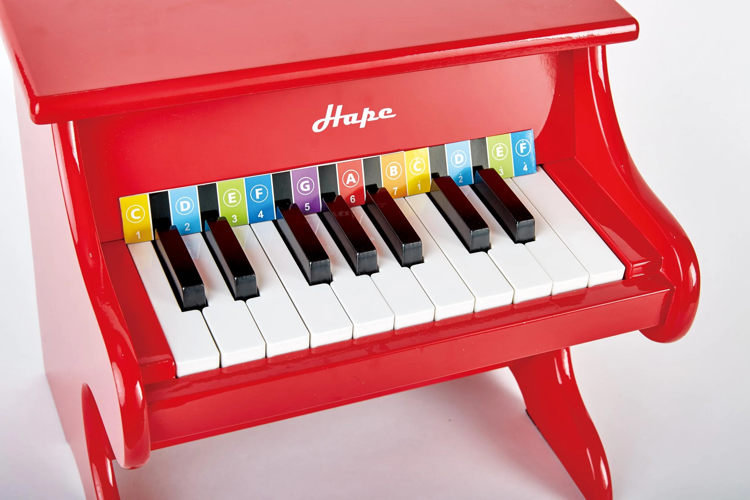 Hape Spielzeug-Klavier | Mit 18 Tasten, Musikinstrument für Kinder aus Holz, rot, ab 3 Jahren - Image 5