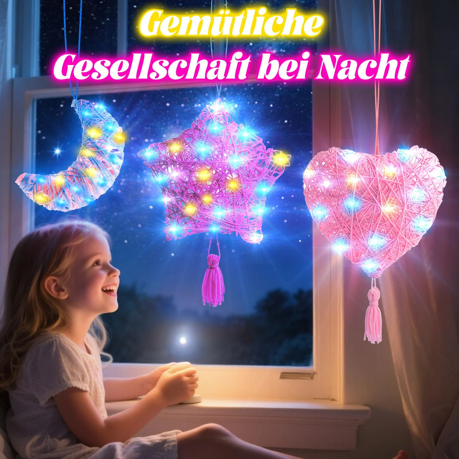 Hapikids Basteln Mädchen 8 9 10 11 12 Jahre, 3D String Art Geschenk Mädchen 6-12 Jahre, Bastelset Kinder, Spielzeug Junge 8–12 Jahre, Geschenkideen für Kinder, Geburtstagsgeschenke - Image 4