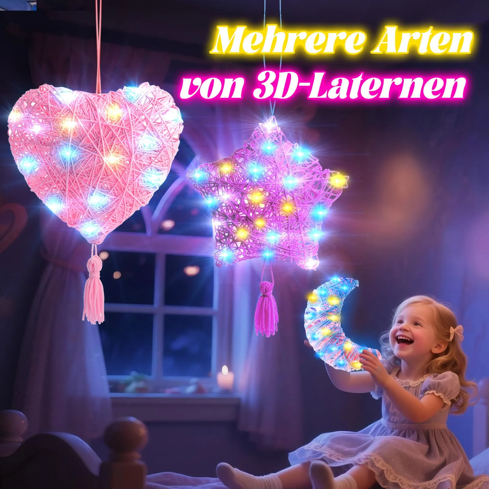 Hapikids Basteln Mädchen 8 9 10 11 12 Jahre, 3D String Art Geschenk Mädchen 6-12 Jahre, Bastelset Kinder, Spielzeug Junge 8–12 Jahre, Geschenkideen für Kinder, Geburtstagsgeschenke - Image 7